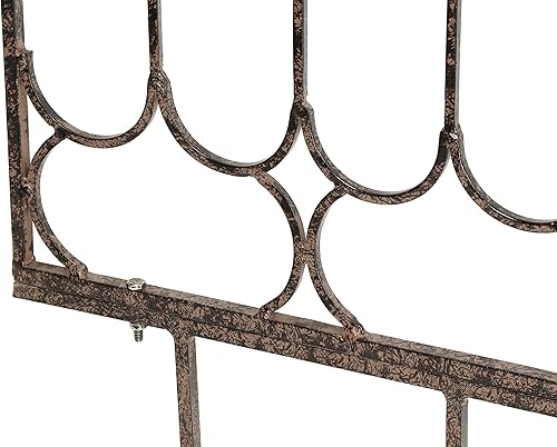 Miniatura 6 de H Potter Enrejado de jardín para plantas trepadoras, enrejados grandes de pared de metal, paneles verticales altos de hierro forjado para el hogar,