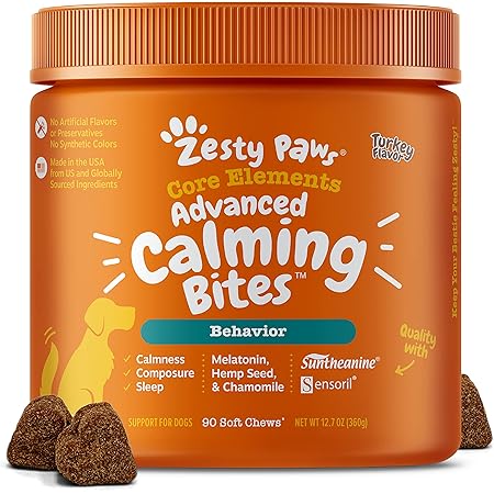 Zesty paws advanced stress and anxiety calming bites Clearance