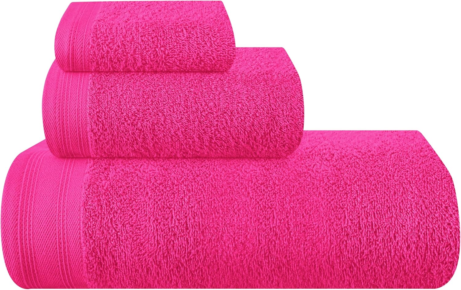 Belizzi Home Ultra Soft 3 Pack Cotton Towel Set, Contains a Bath Towels 28x55 inch, a Hand Towels 16x24 inch & a Wash Coths 12x12 inch, Ideal Everyday use, Compact & Lightweight - Black, Medium