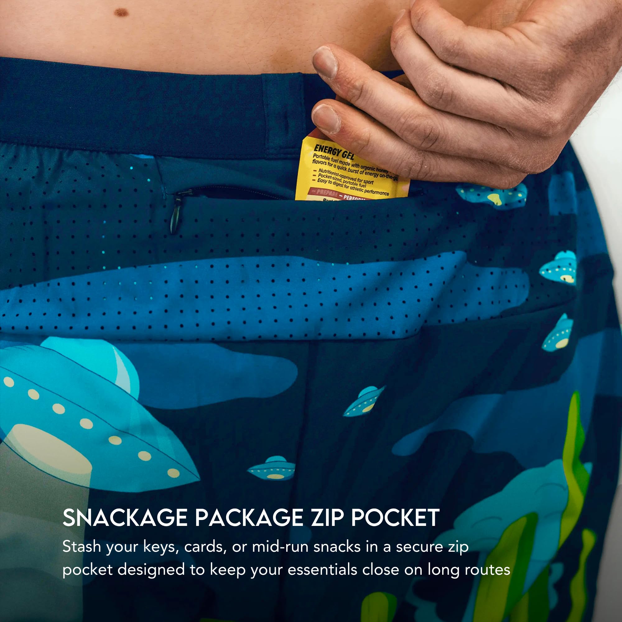 Sprints Mens 2-in-1 Running Shorts, 5 inch Quick Dry Athletic Shorts w/Pockets, Breathable, 4-Way Stretch for Gym & Workout