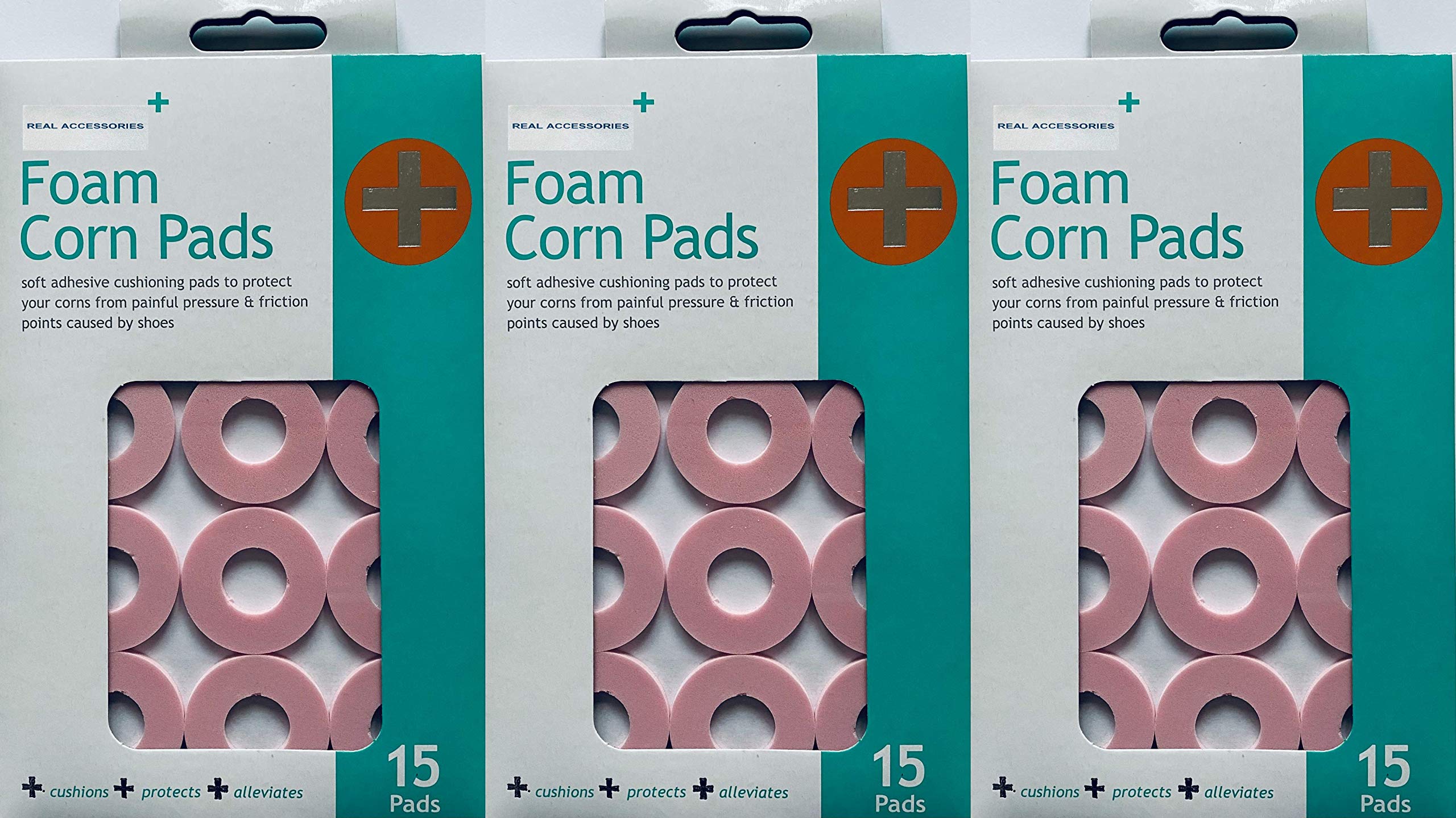 Buy 3 Pack x 15pcs Corn Callus Pain Pads Large Round Size Provides
