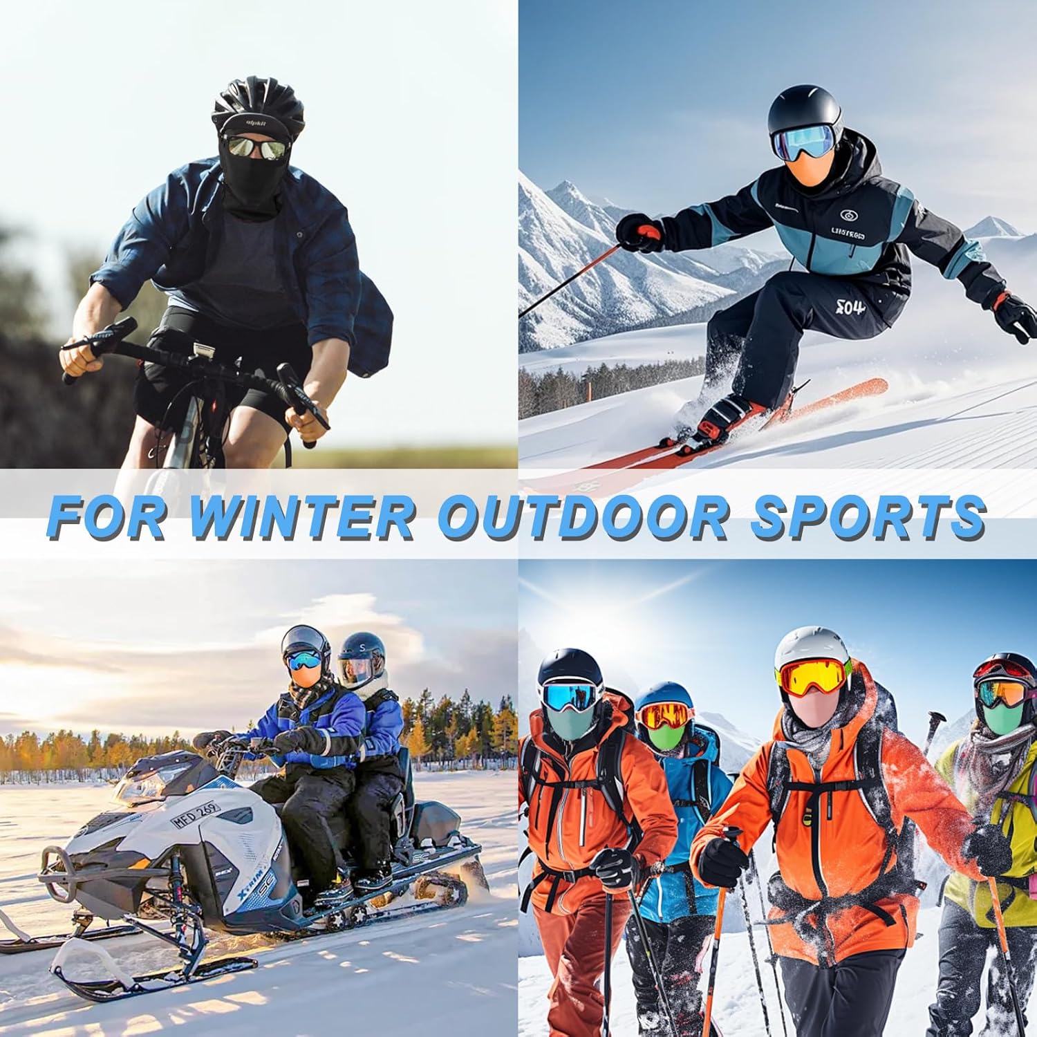 Balaclava Ski Mask, Warm, Breathable & Lightweight, Full Coverage Fleece Winter Face Mask for Men & Women - Image 7