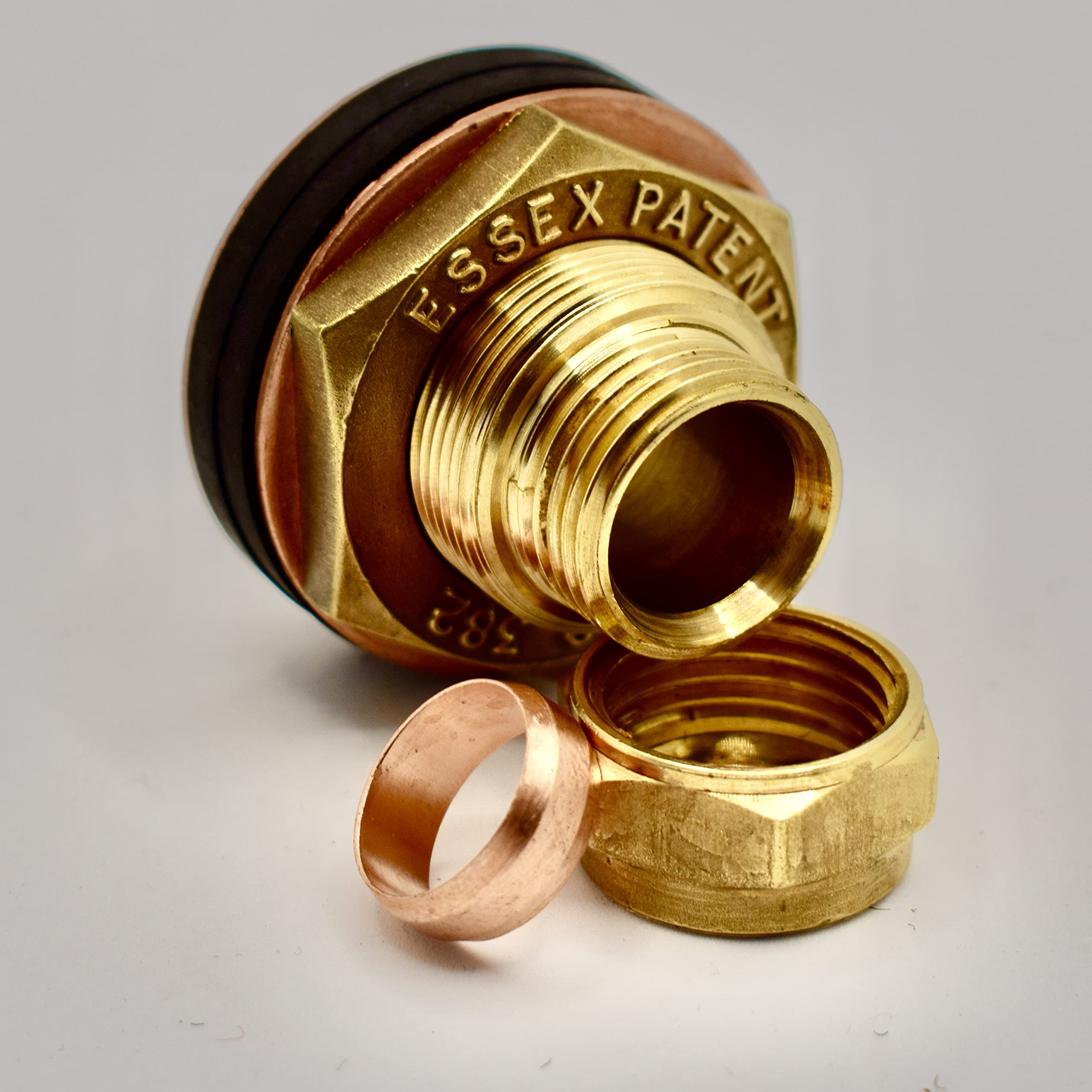 Essex Flange 15Mm Compression Fitting (Cf1/R - Ep) No-Stop (For Dip Tube)