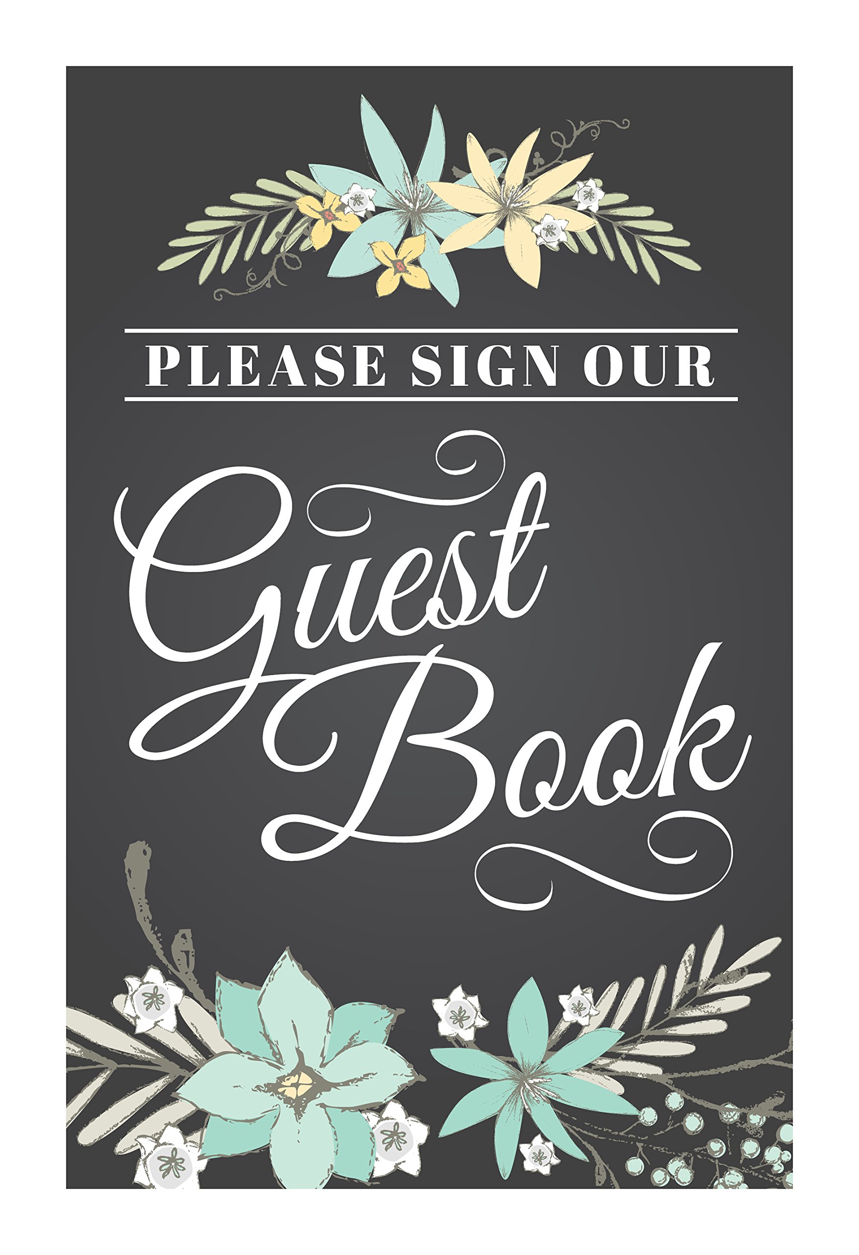 Elegant Wedding Guest Book Sign. Please Sign Our Guestbook Sign, Pefect Wedding Sign for Wedding Receptions