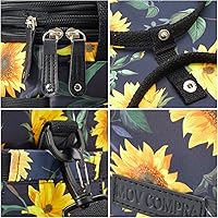 Vista 5 de MOV COMPRA Lonchera para mujeres y hombres, lonchera de doble cubierta, bolsas de almuerzo grandes expandibles, lonchera a prueba de fugas, bolsa