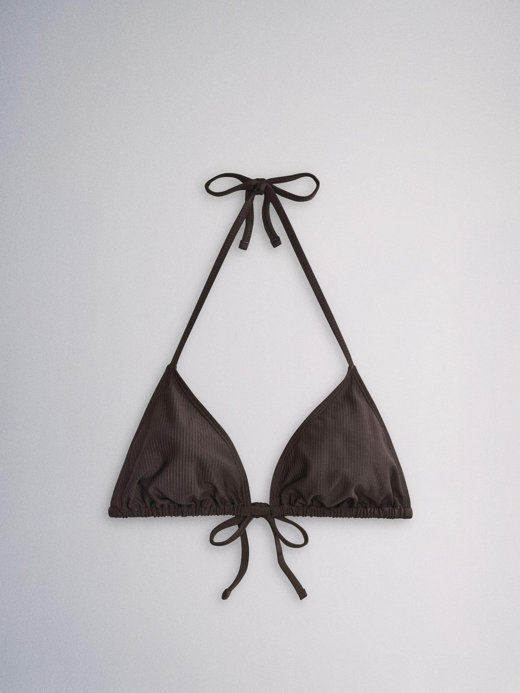 THE SET Mujeres Pack de 3 Tops de Bikini Triangulares de diseño Anudado