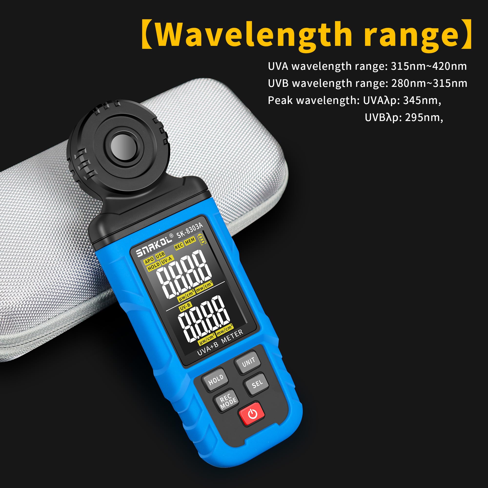 Amazon.com: SNAKOL UV Radiation Tester UVA/UVB SK-8303A Data