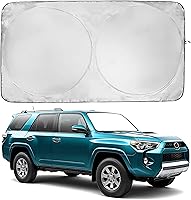 Vista 21 de Parasol para parabrisas BMW X2 (2018-2023), certificado 99.87% UVB y 99% de protección solar UVA. Cubierta opaca de doble capa galardonada, parasol