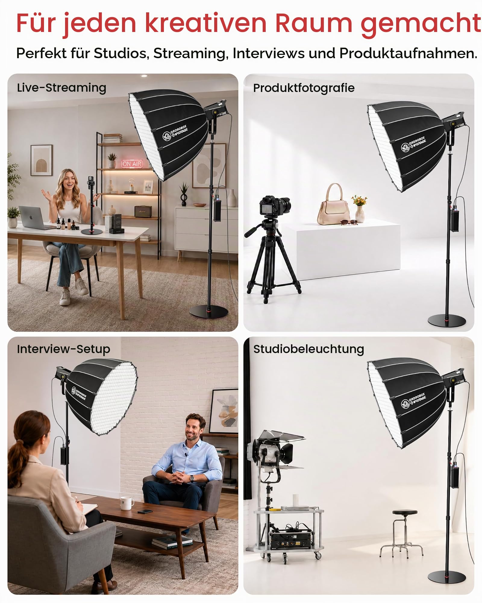 IFOOTAGE Cobra 2 RB-A400 Professionelles Kamera-Aluminium-Einbeinstativ,Studio-Einbeinstativ,gewichteter Basis und Einstellbarer Höhe, Bodenständer,Light Stand,Sockeldurchmesser: 40cm