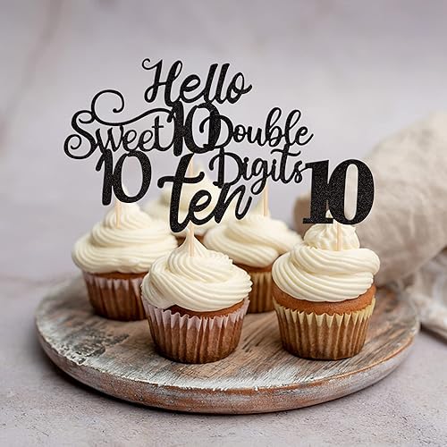 Miniatura 3 de 30 piezas de decoración para cupcakes de cumpleaños número 15 con purpurina Hello 15 Mis Quince Quince Sweet 15 Cake Decor for 15 Birthday