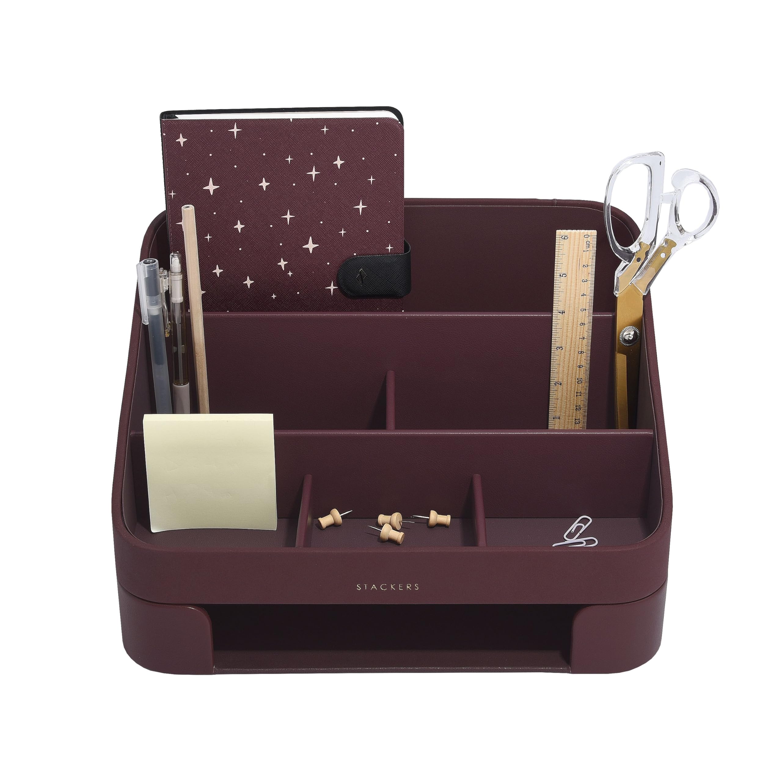Stackers Garnet Desk Organiser & Letter Tray