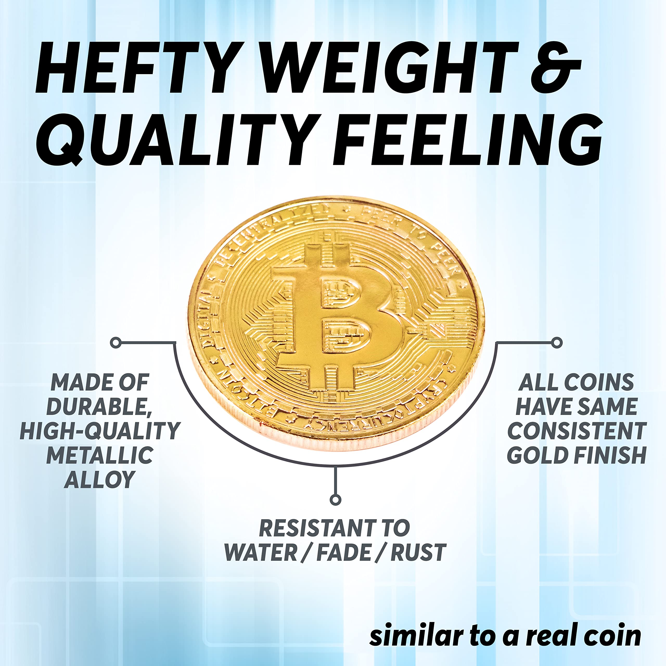 Chattanooga Crypto HODLing Co Pack of 6 Crypto Coins | Includes Collectible Bitcoin  Coin | Ethereum Coin | Litecoin | XRP Coin | Dogecoin | EOS Coin | Cryptocurrency  Coins | Crypto Coins Collection : Amazon.co.uk: Toys & Games