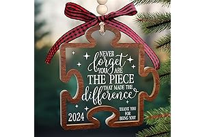 Thank You Christmas Ornament - Never Forget The Difference You Made - Manager Gift