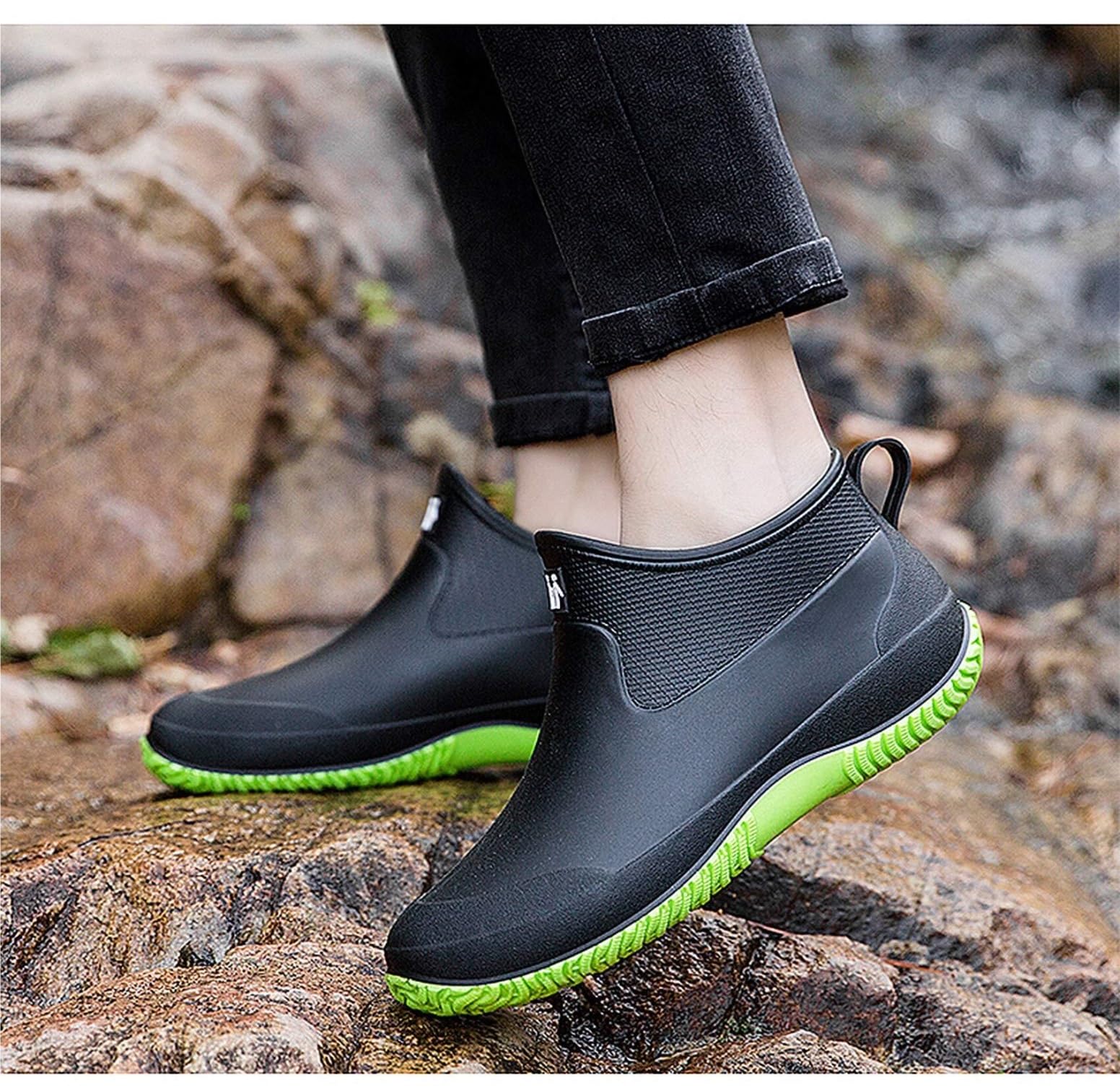 Kalosze Gumowce Lekkie Damskie Kalosze, Buty Ogrodowe, Antypoślizgowe Gumowe Botki, Do Mycia Samochodu, Codzienne Rain Boot
