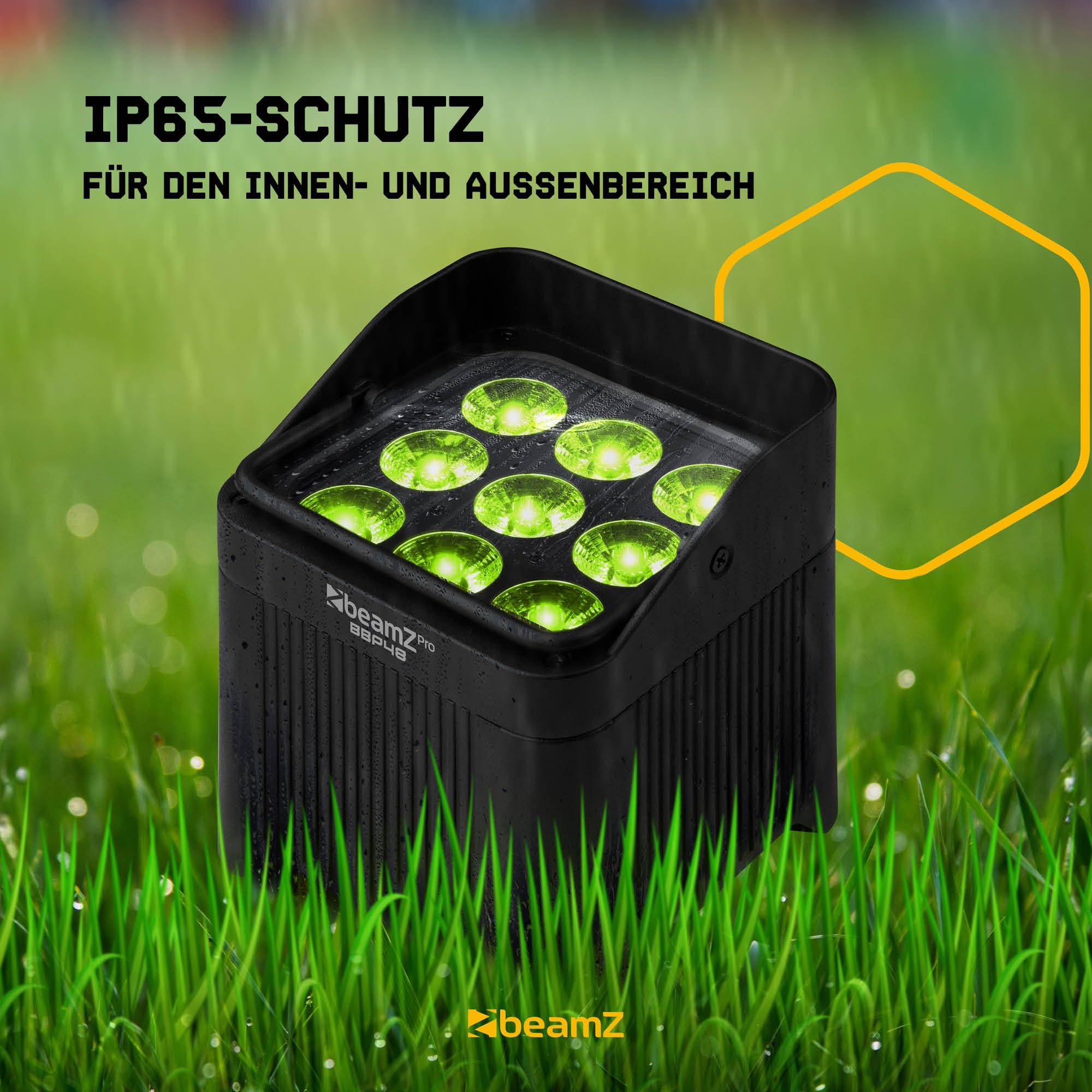 Beamz Pro BBP48 Uplight LED Par Strahler, 8er Set im Flightcase