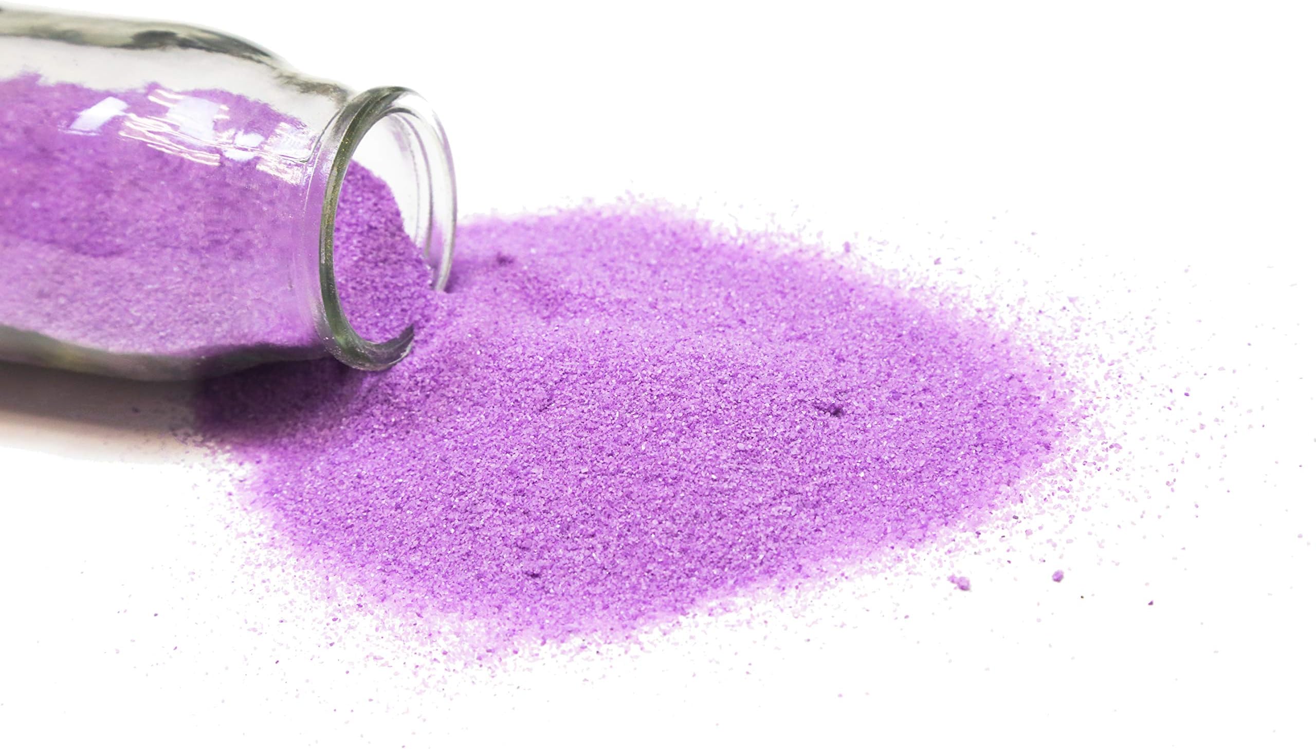 WGV Unity Colored Fine Sand 1 Pound DIY Crafts, Vase Filler, Planter Terrarium Centerpiece Design for Wedding Party Event Home Office Garden Decor, Purple