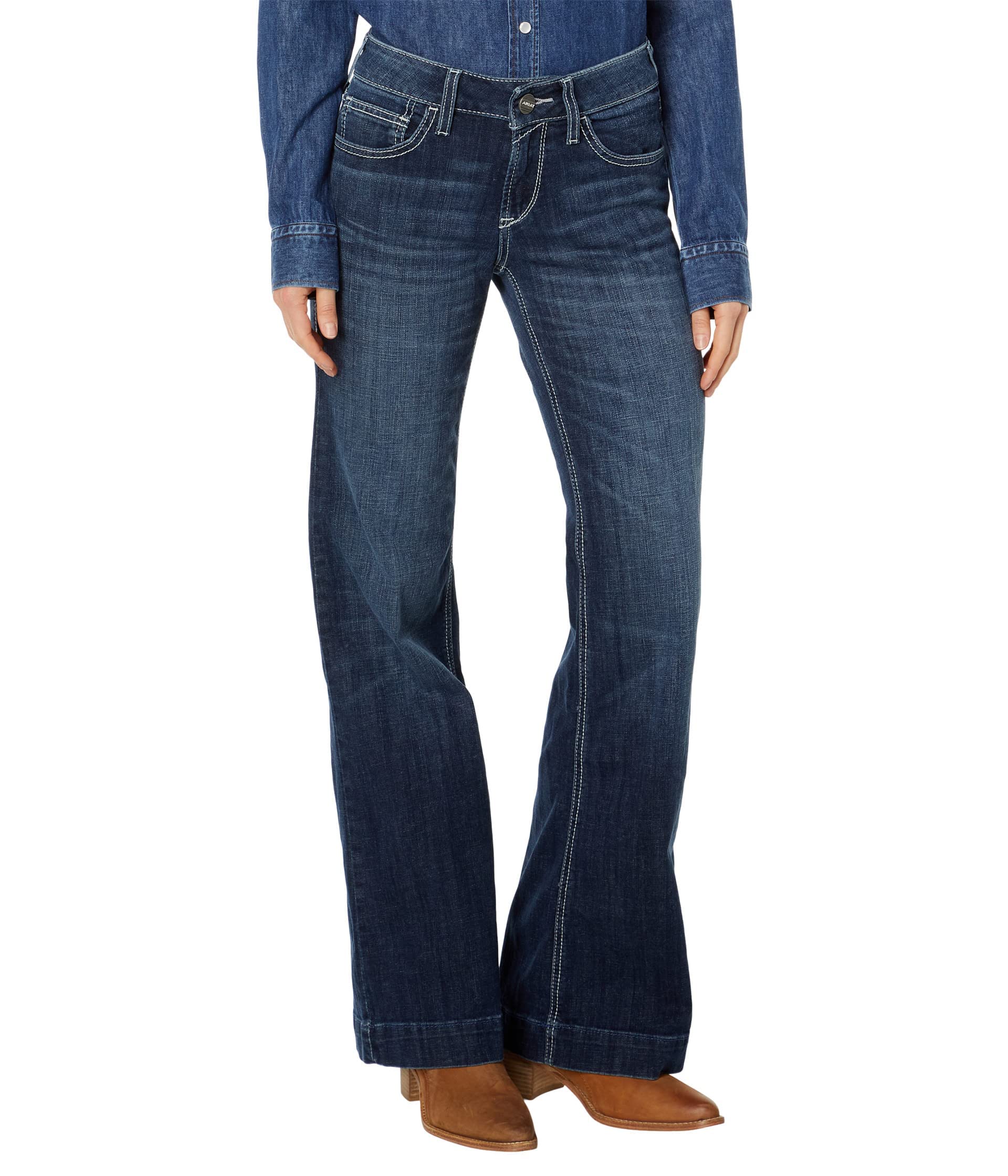Ariat Women's Trouser Perfect Rise Aisha Wide Leg Jean — Missouri by Amazon