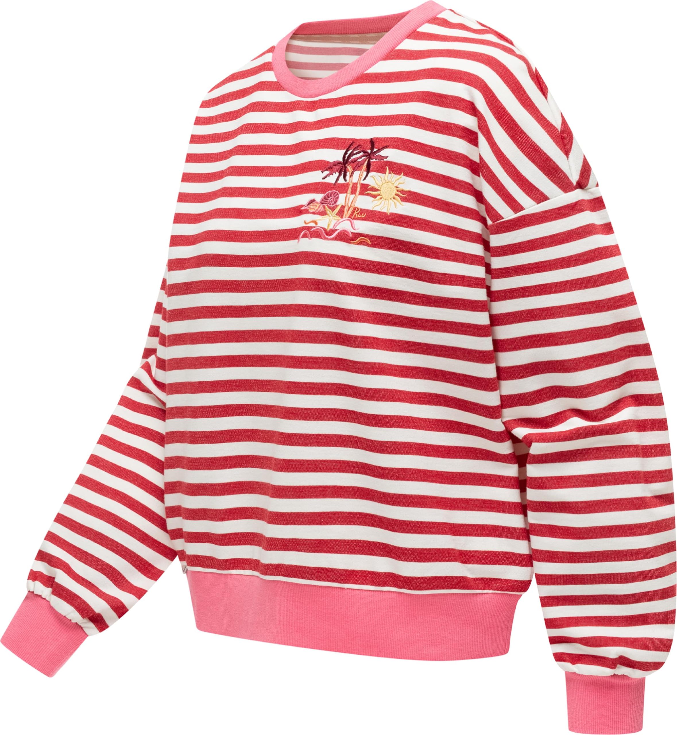 Ragwear Damski sweter luźny top sweter z morskim wzorem w paski Wuss Stripes XS-XXL
