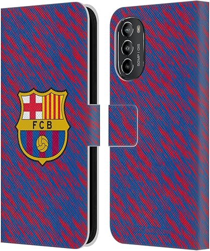 Miniatura 9 de Head Case Designs Officially Licensed FC Barcelona Barca Crest Patterns Leather Book Wallet Case Cover Compatible with Motorola Moto G82 5G