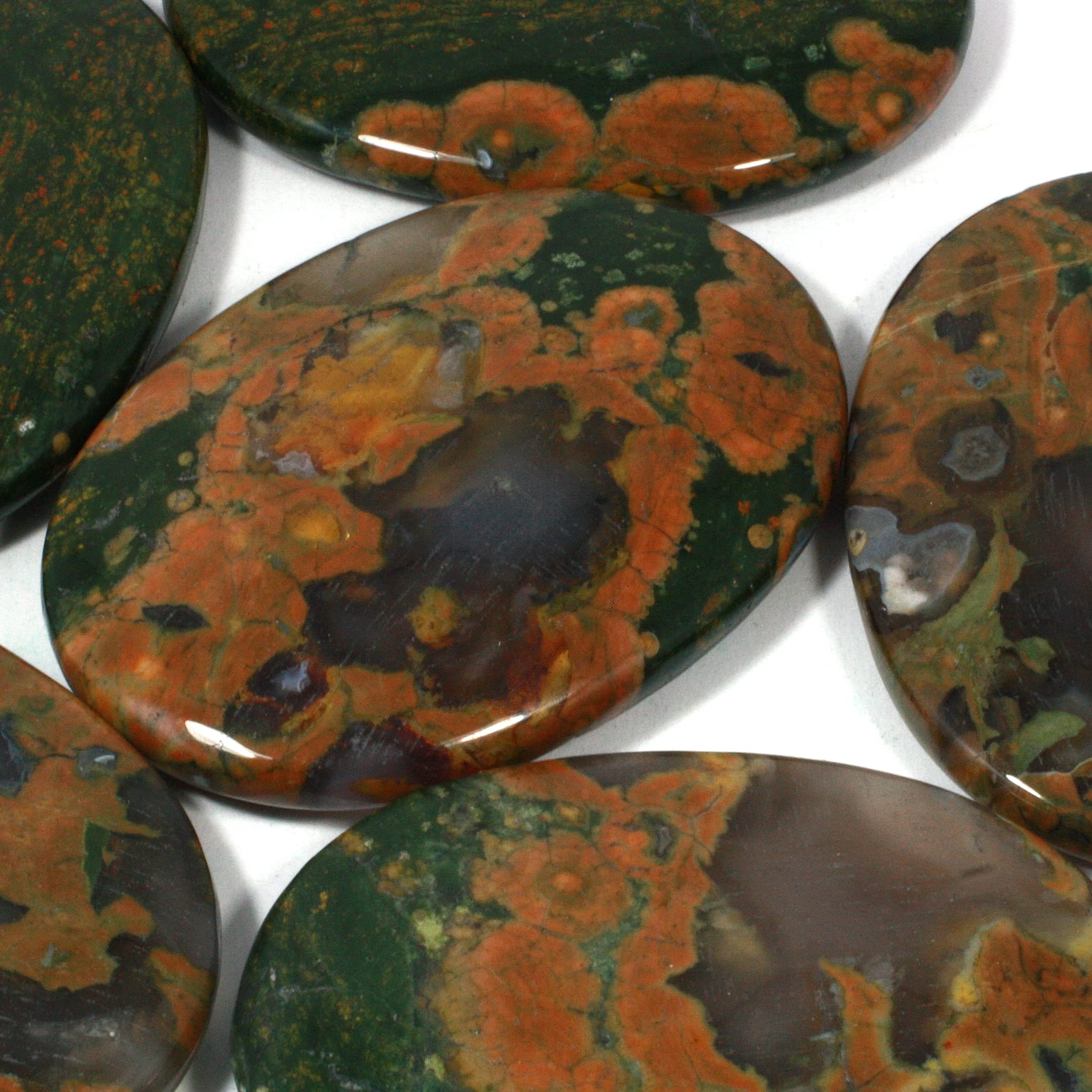 CrystalAge Rhyolite Palm Stone ~70x50mm