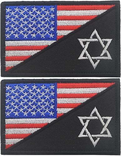Parches bordados de la bandera de Estados Unidos e Israel  Israel Jewish Star of David Flags Tactical Militar Moral Emblema Brazalete Insignias disponible en Yaxa Costa Rica