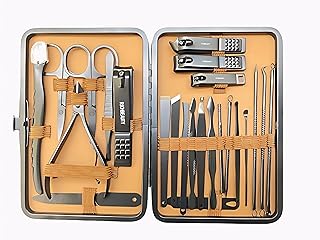 “24-in-1 Professional Manicure Pedicure Kit | Stainless Steel Nail Clippers & Grooming Tools Set with Luxurious Travel Case for Nail, Face & Foot Care”-picture-40