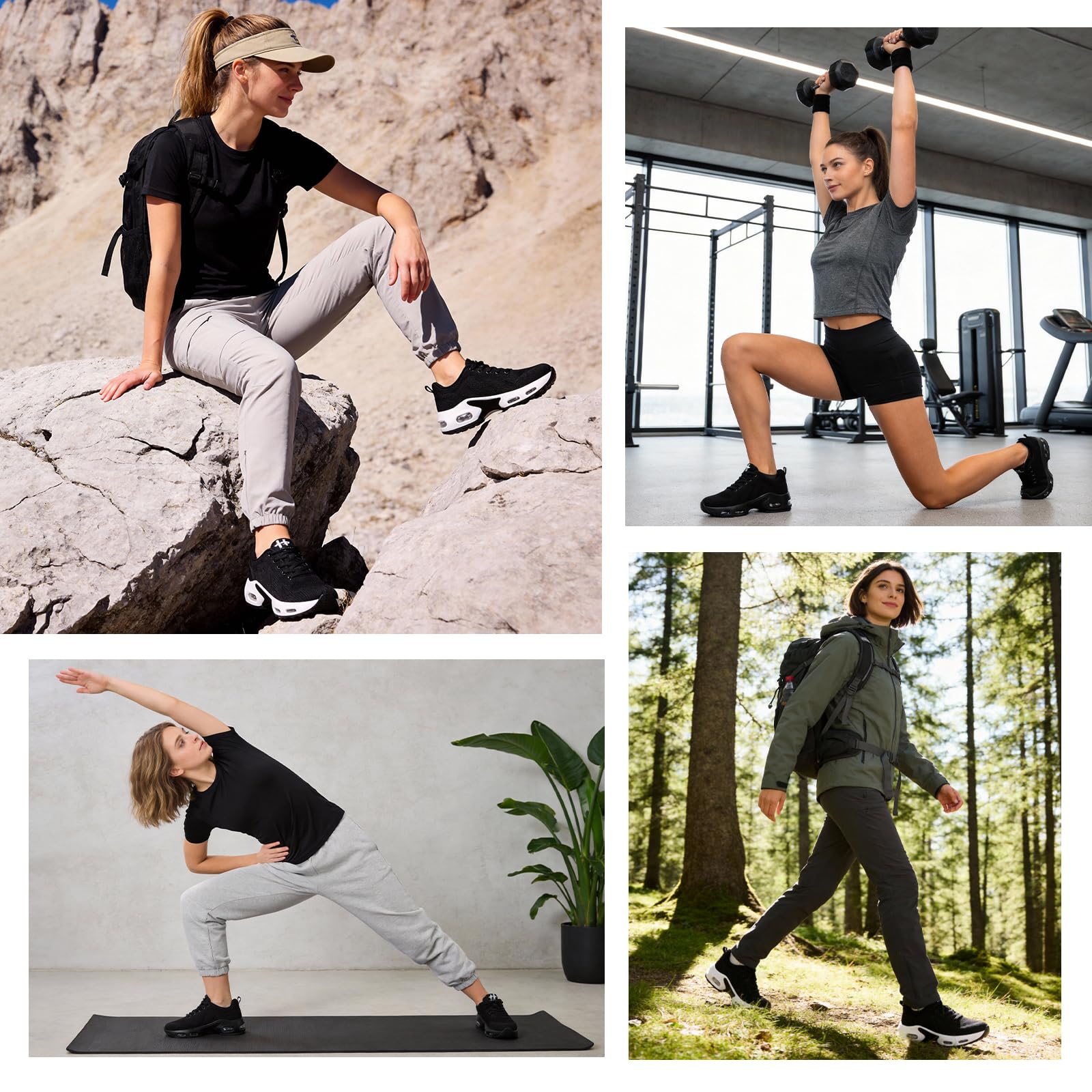 Laufschuhe Damen Turnschuhe Orthopädische Walkingschuhe Atmungsaktives Joggingschuhe Sneaker Leichte rutschfestmit Luftpolster Sneaker Straßenlaufschuhe Gym Women Running Shoes