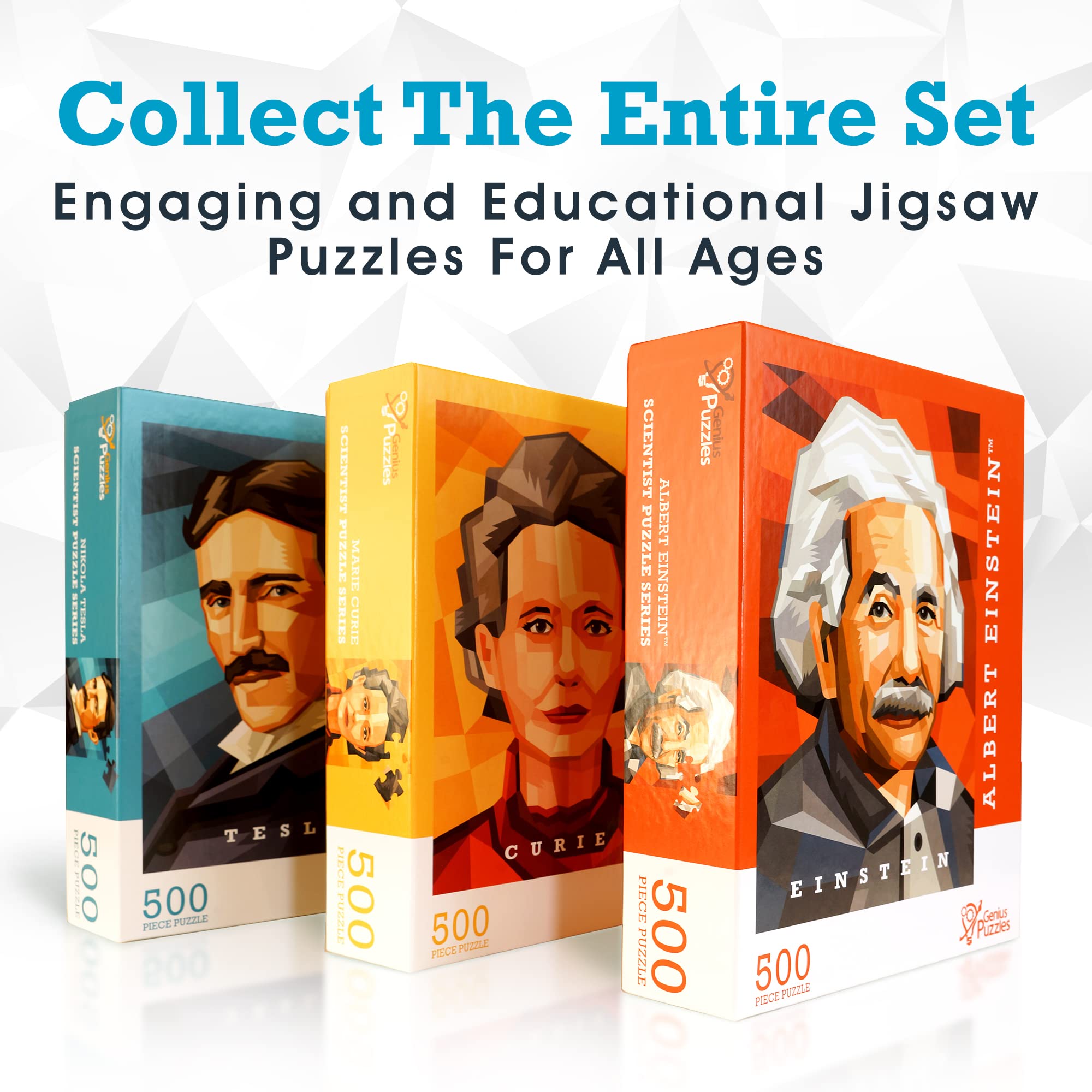 Nikola Tesla Jigsaw Puzzle - Chemistry Puzzles Great as Science Gifts - 500 Puzzle Pieces - Kid & Adult Puzzles - Unique Art Display for Home, School, & Office - Gift for Men & Women - Image 7