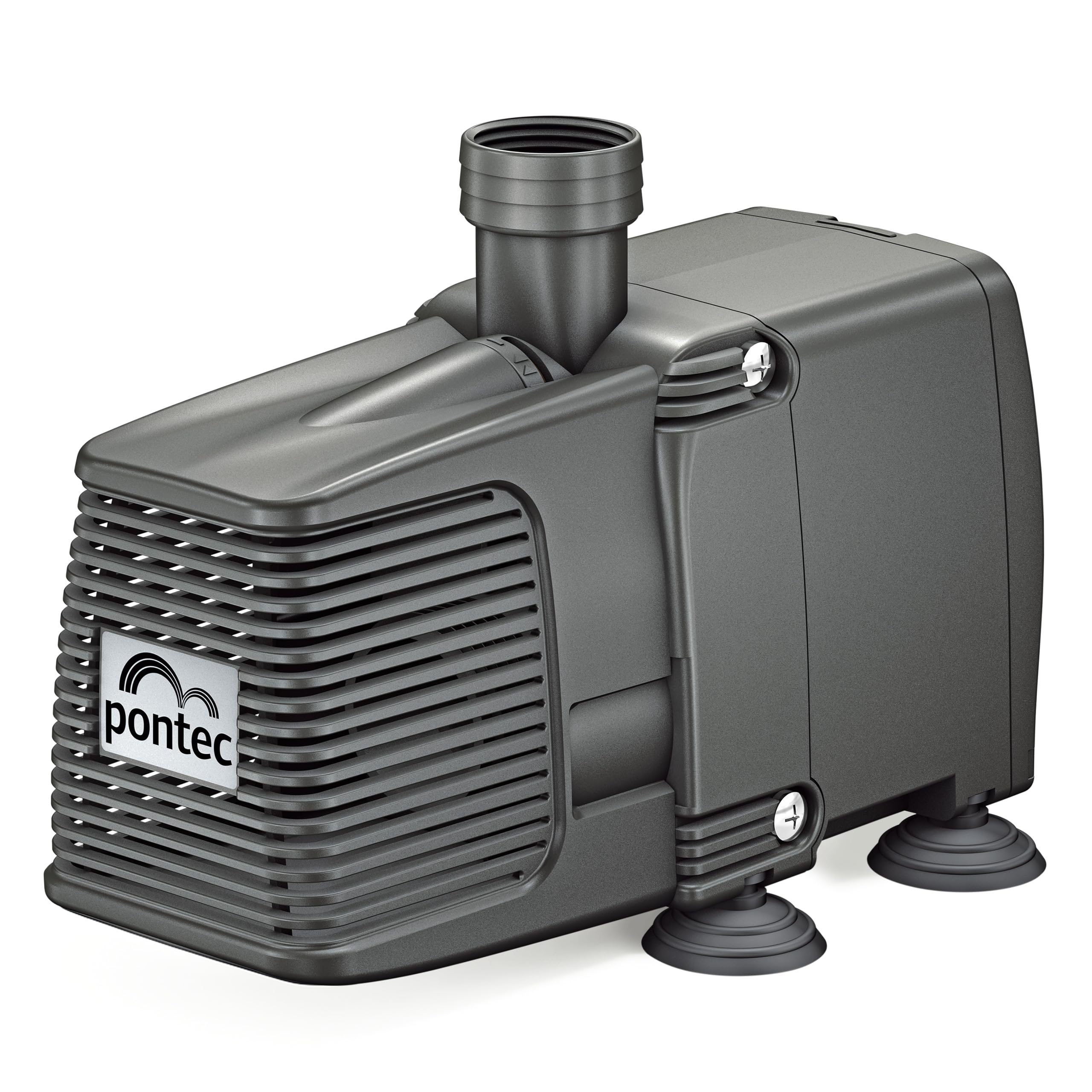 Pontec 57510 PondoCompact 3000 - Outdoor-Statuenbrunnenpumpe / kompakte Brunnenpumpe für Fontänen und Wasserspiel, Grau