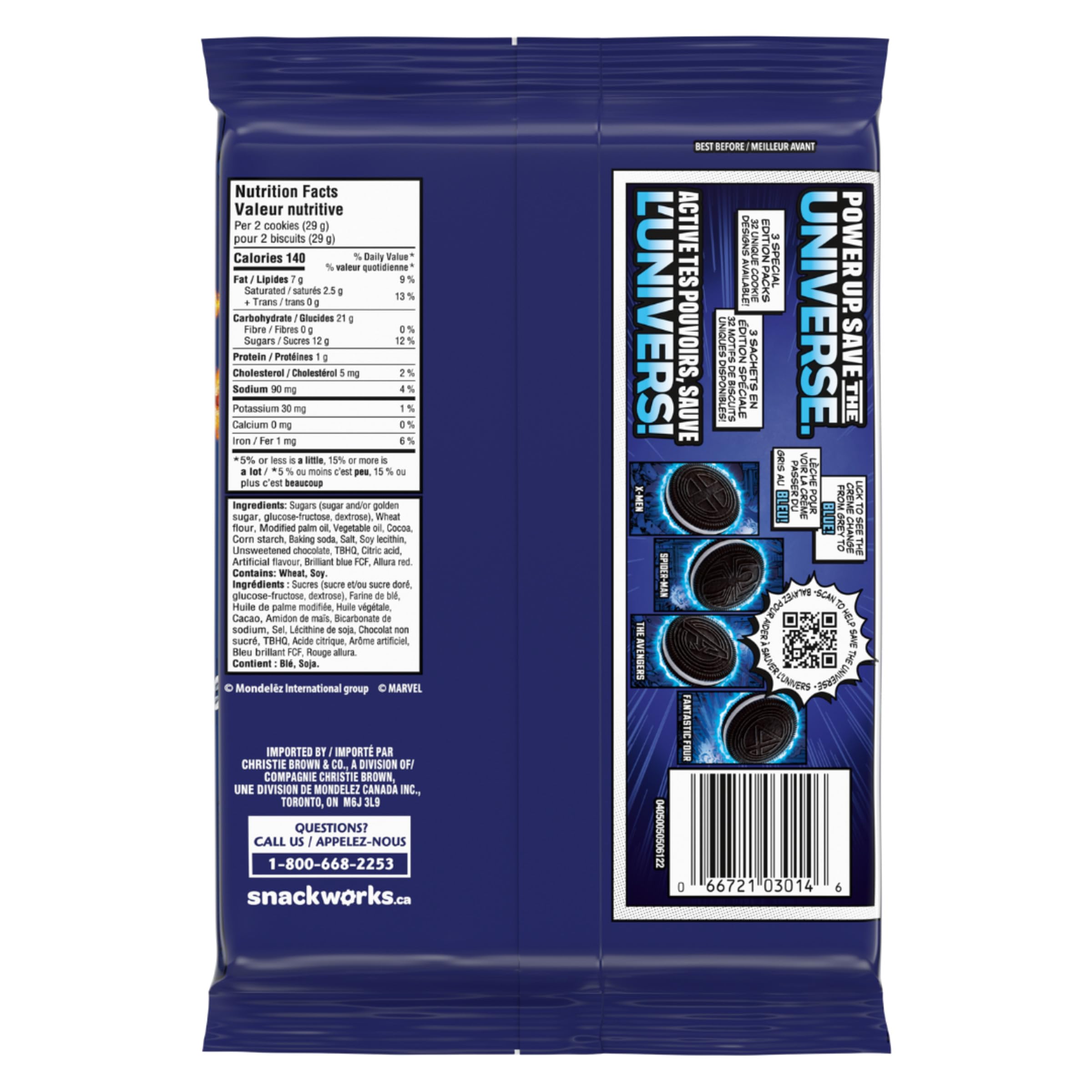 Marvel Oreo Stuf of Legends cookies, Limited Edition Colour Changing Creme, 303g - 4