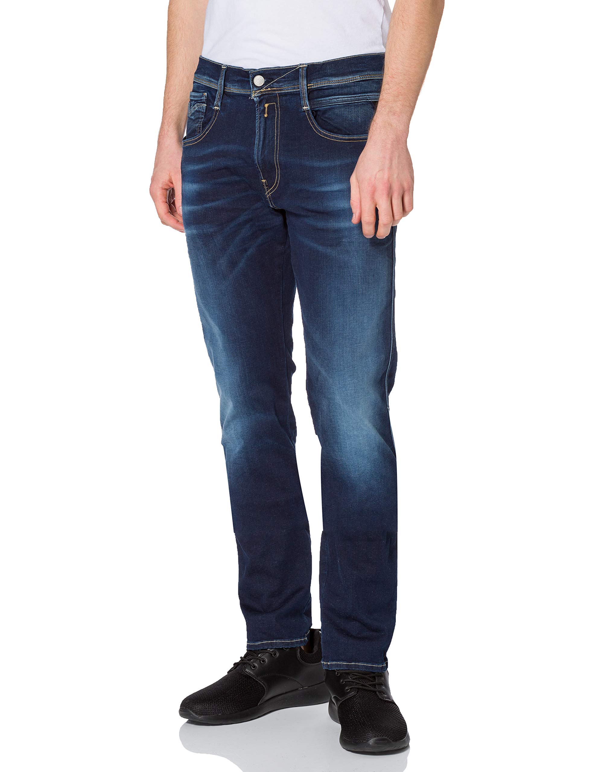 Replay Mens Hyperflex Jeans Blue 32 34