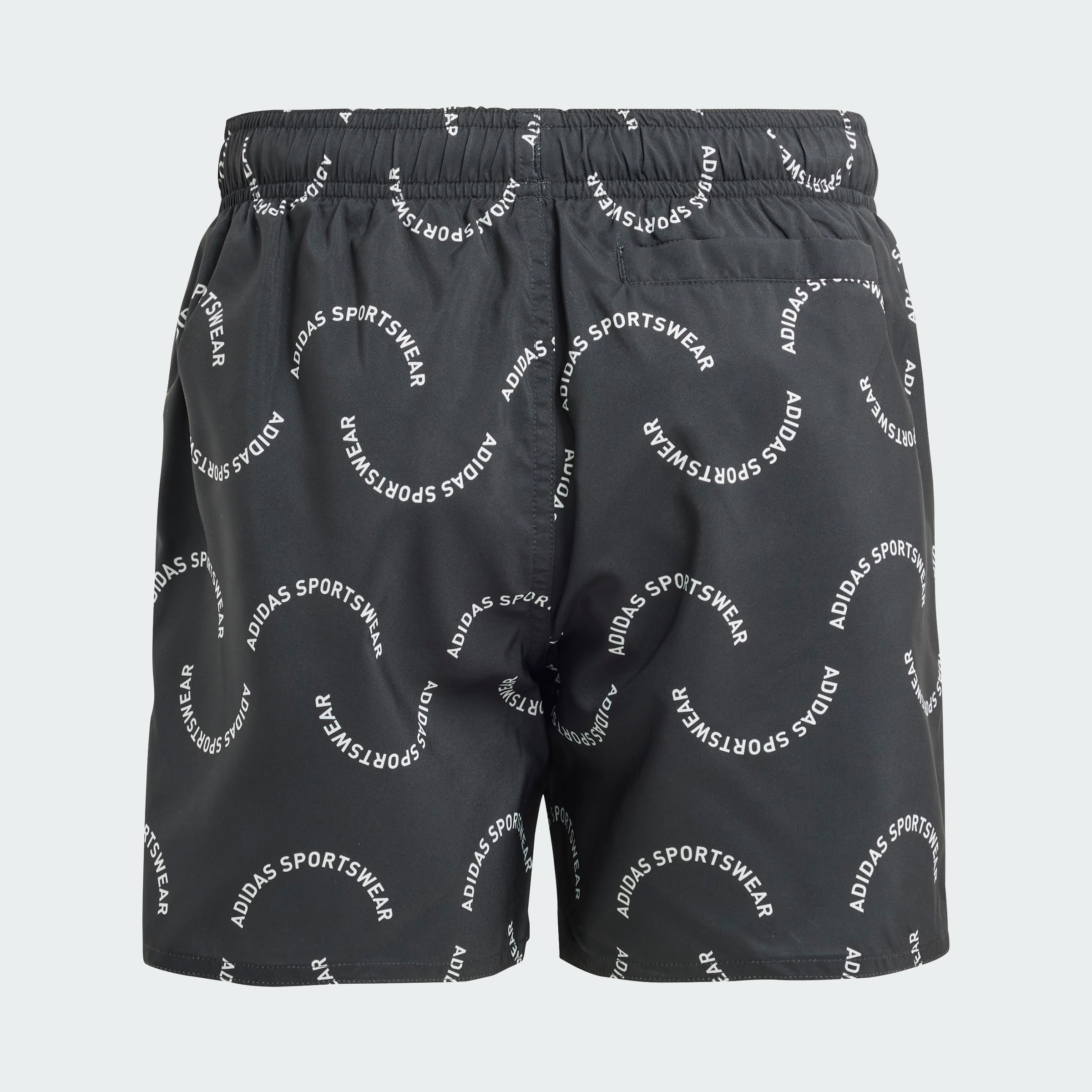 adidas Chłopcy Sportswear Wave Print CLX Swim Shorts Kids, Black/Off White, 9-10 Years
