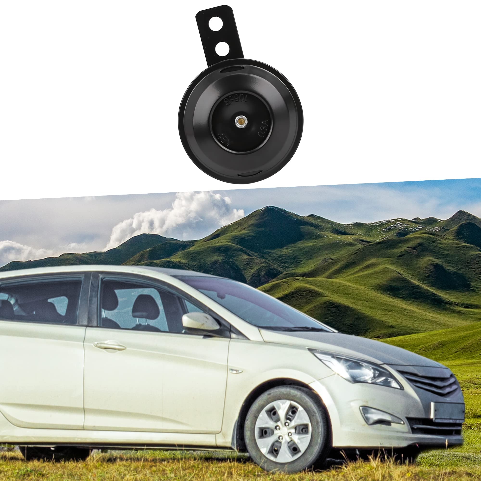 A ABSOPRO Sicurezza Avviso Alto Clacson 105dB DC 48V Auto Tromba Nero