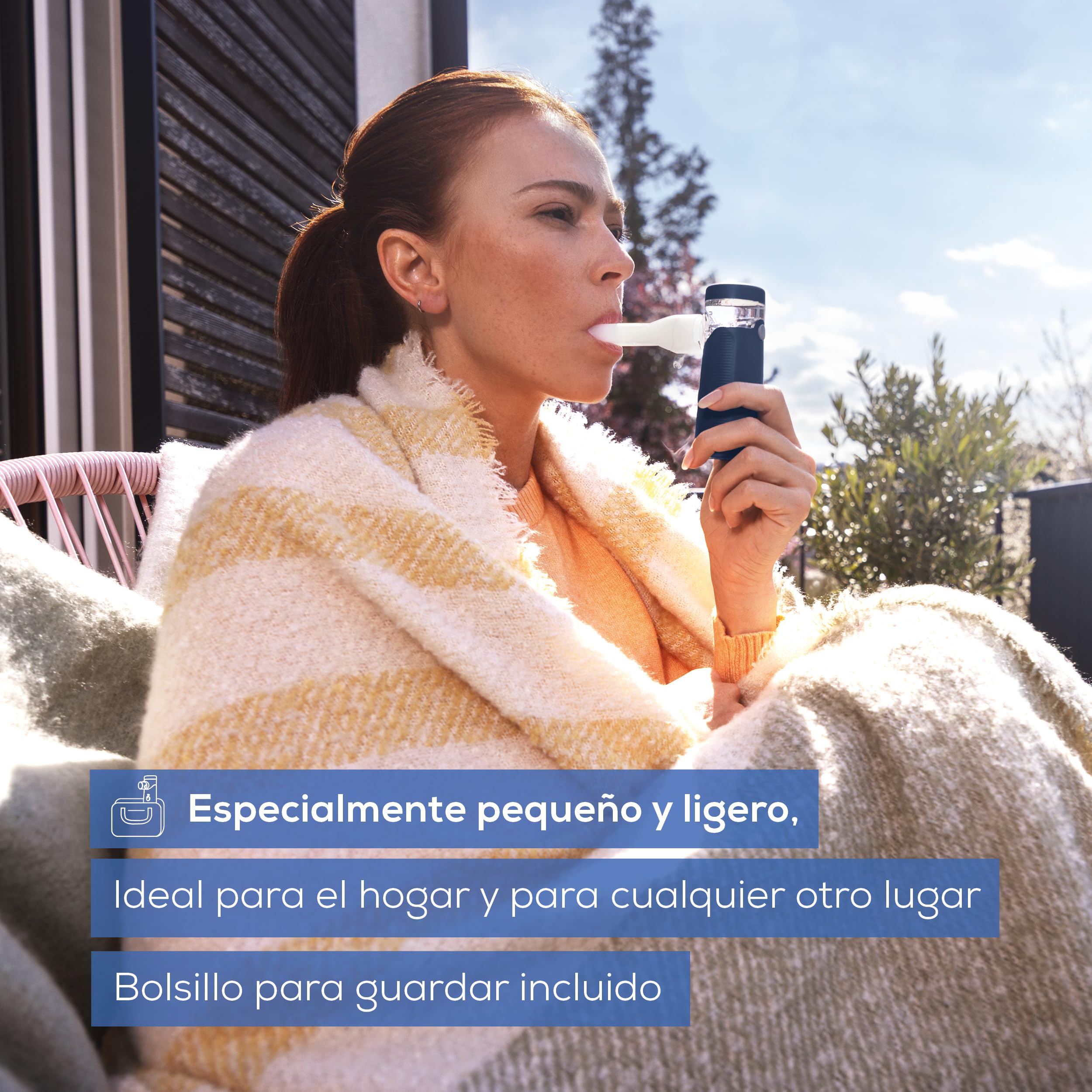 Beurer IH 49 Nebulizador Portátil Inhalador para Niños y Adultos, Resfriados, Asma, Batería Recargable