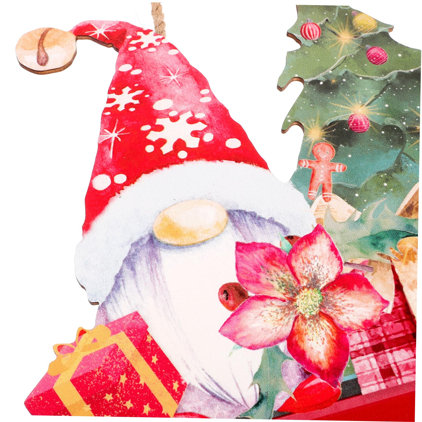 Gatuida Letrero Colgante de Madera para Navidad, Adorno Festivo para Puerta o Pared