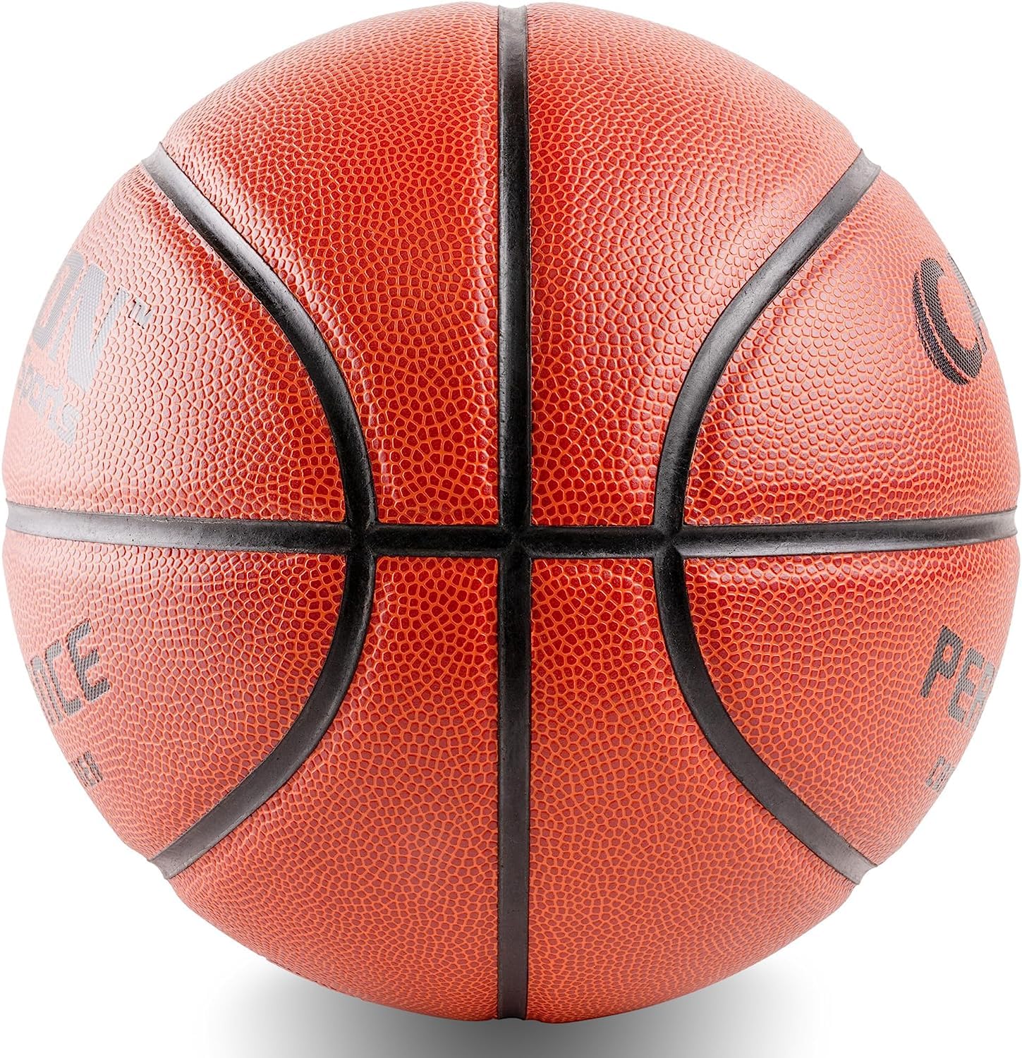 Cannon Sports Pelota de baloncesto de tamaño oficial compuesto de cuero para jugar en interiores y exteriores con bomba de pelota