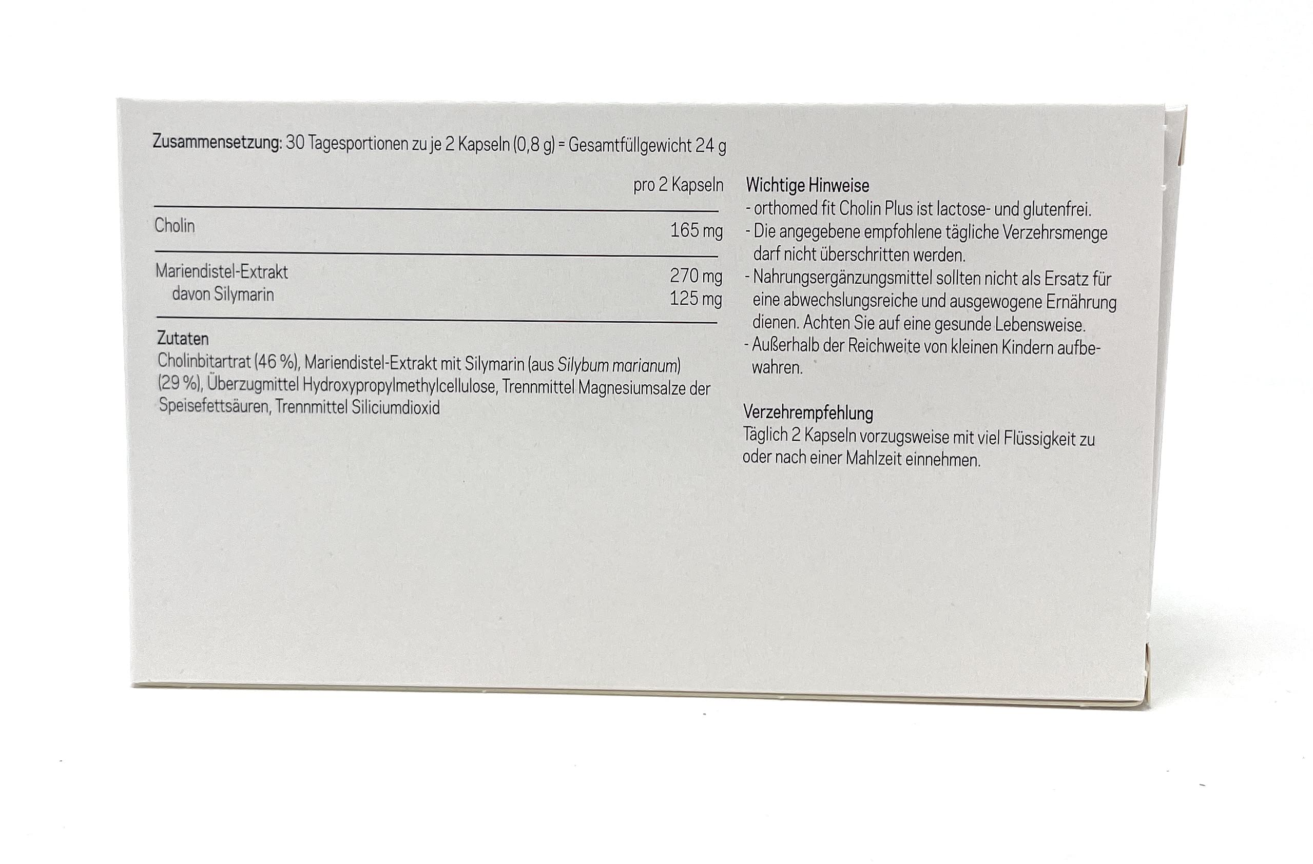 fit Cholin Plus 60 veg. Kapseln (24g) (vegan)