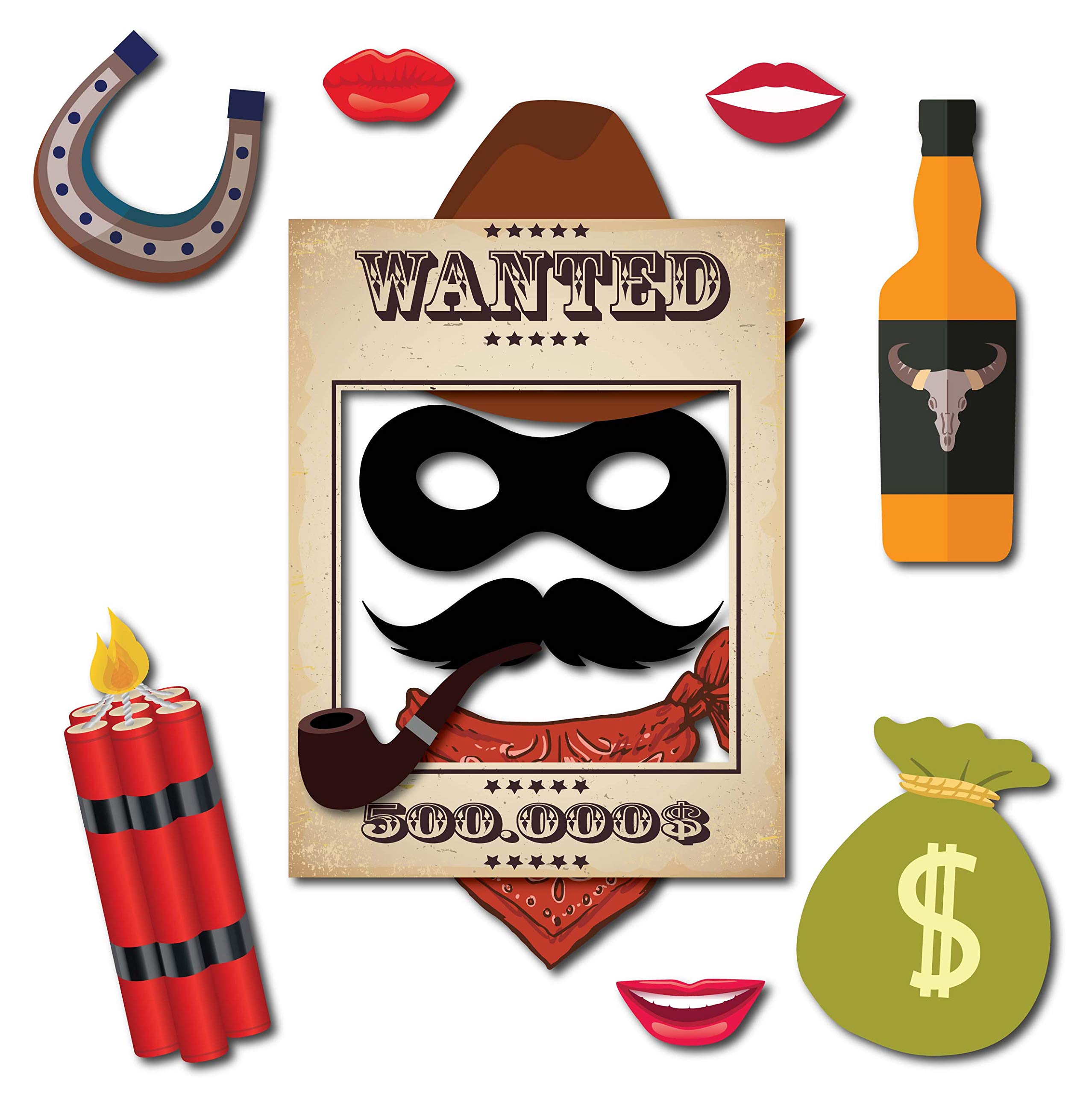 PRINTABLE Cowboy Photo Booth Propsphoto Booth Sign-wild, 45% OFF
