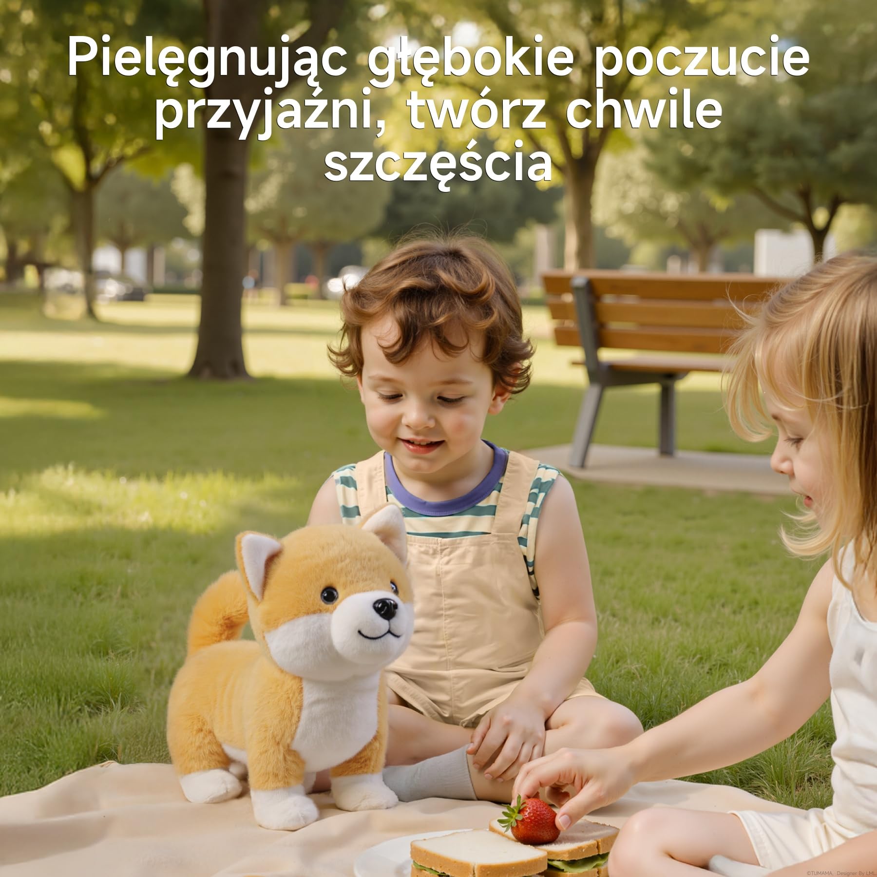 Pluszowy Piesek, Szczeka, Śpiewa, Kręci się w Kółko, Interaktywny Pluszowy Szczeniak, Zabawkowy Pies Dla Dzieci Chłopców i Dziewczynek