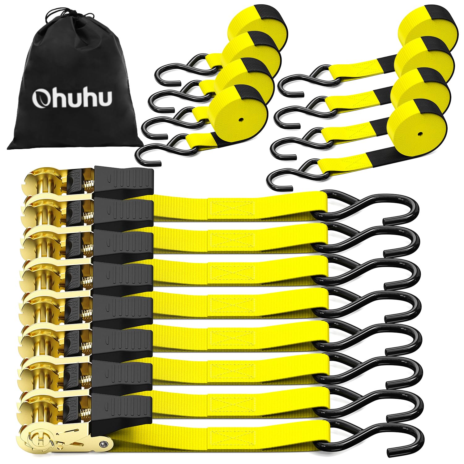 Amazon.com: Ratchet Tie Down Strap 15 Ft - 500 lbs Load Cap with