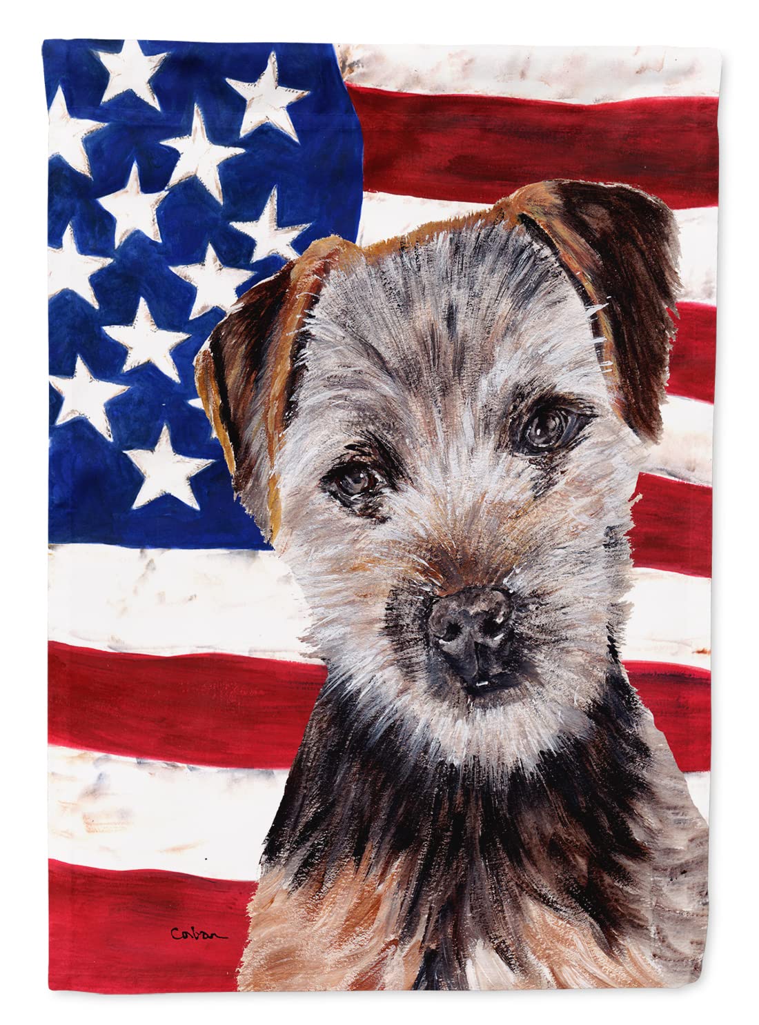 Drapeau USA Norfolk Terrier Caroline's Treasures pour sublimer votre entrée