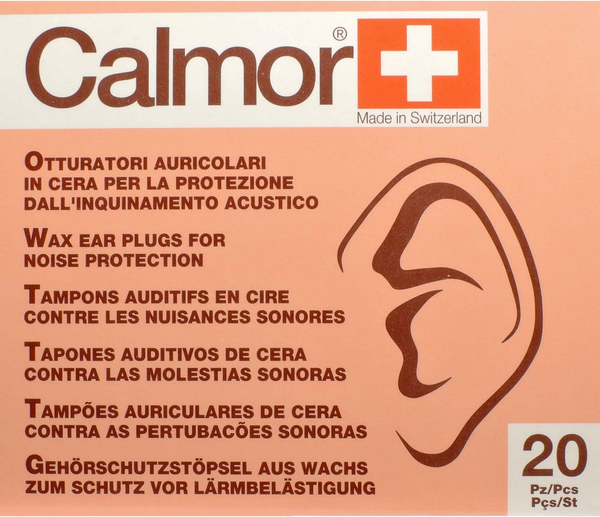 Calmor Anti-sound Earplug - 20 Pieces