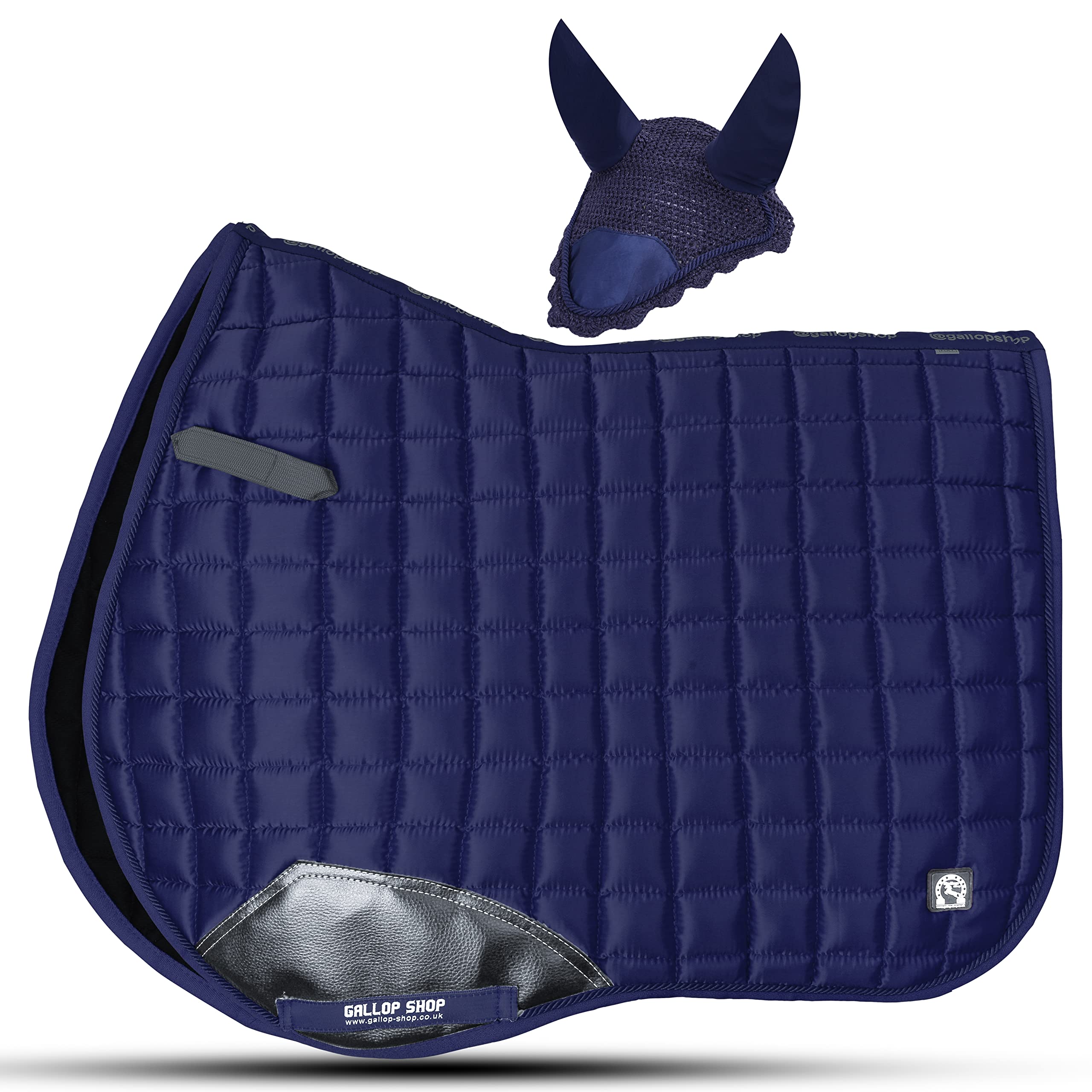 Gallop Shop Glow General Purpose Saddle Pad Set (Navy Cob/Pony)