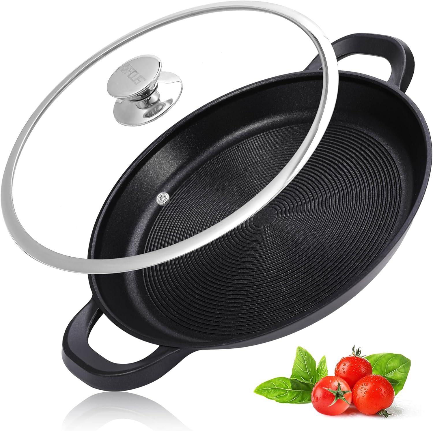 FCUS Grill Pan for Gas Stove Top, Grill Pan for Electric