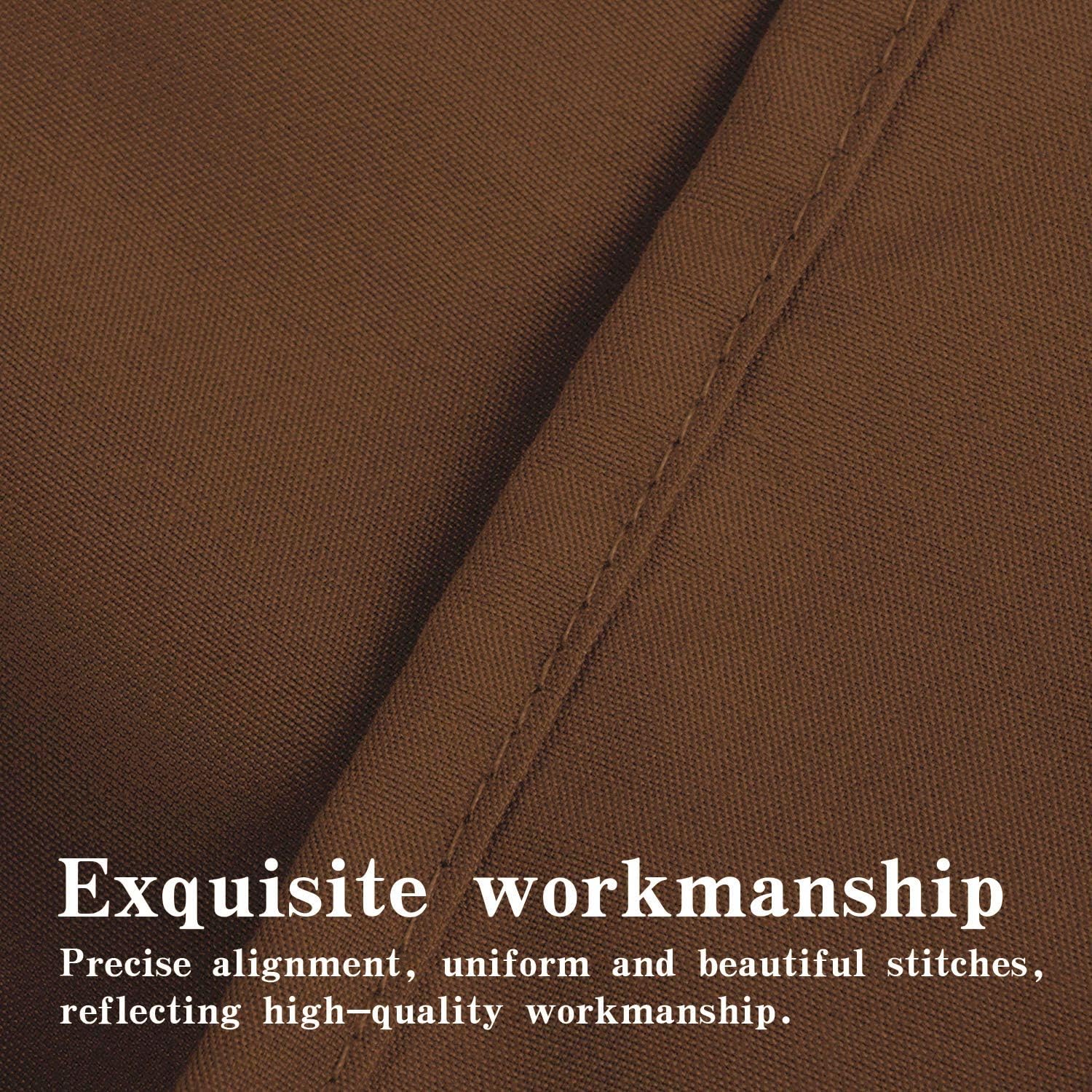 Standard Brown Brushed Microfiber Pillow Shams, 20x26 Inches, 2 Pack
