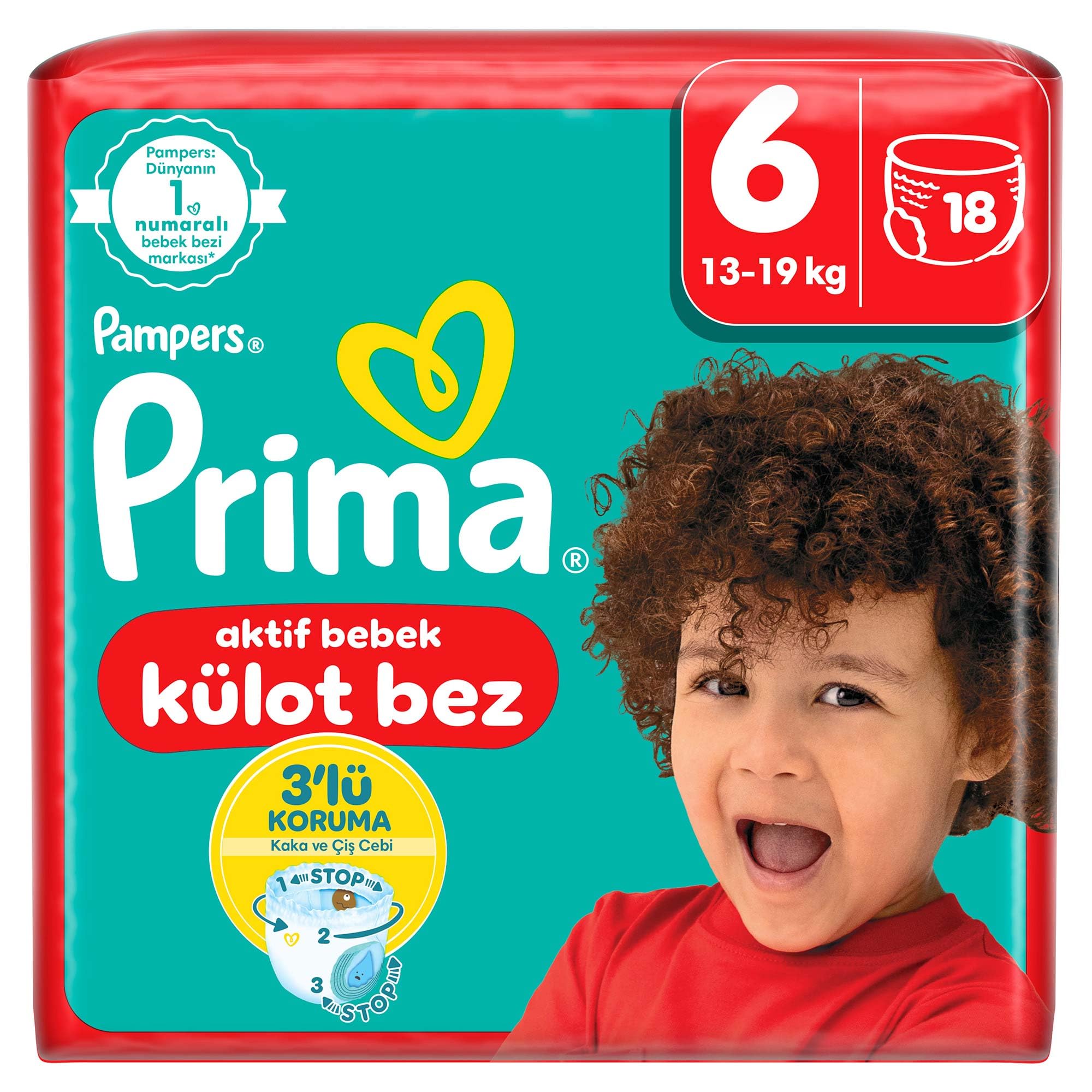 Prima Külot Bez, 6 Numara Bebek Bezi, 18 Adet