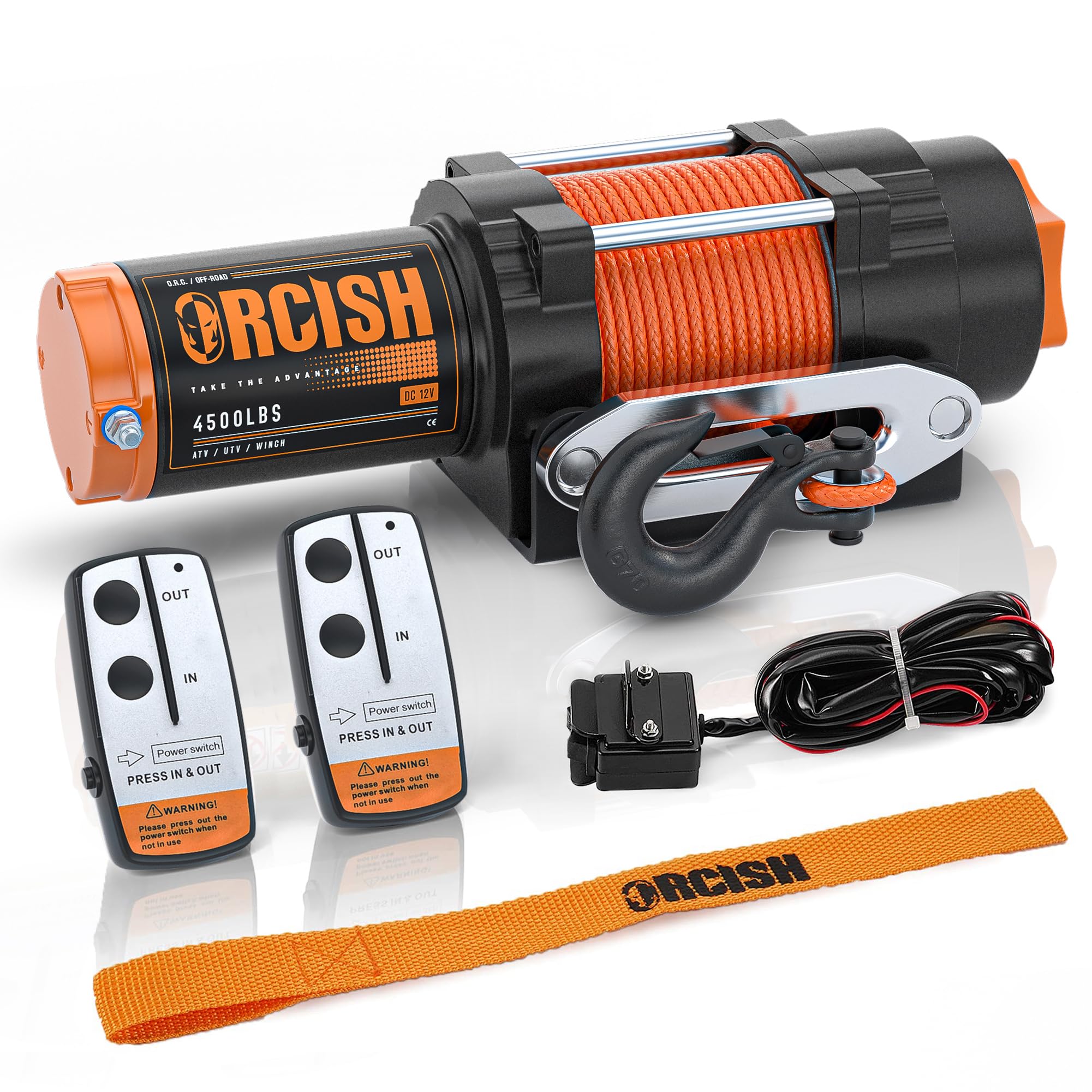 ポチさん専用❕ATV 4500 電動ウインチ 12V DC Amazon.co.jp: ORCISH 4500ポンド 12V DC 防水電動ウインチ、ATV