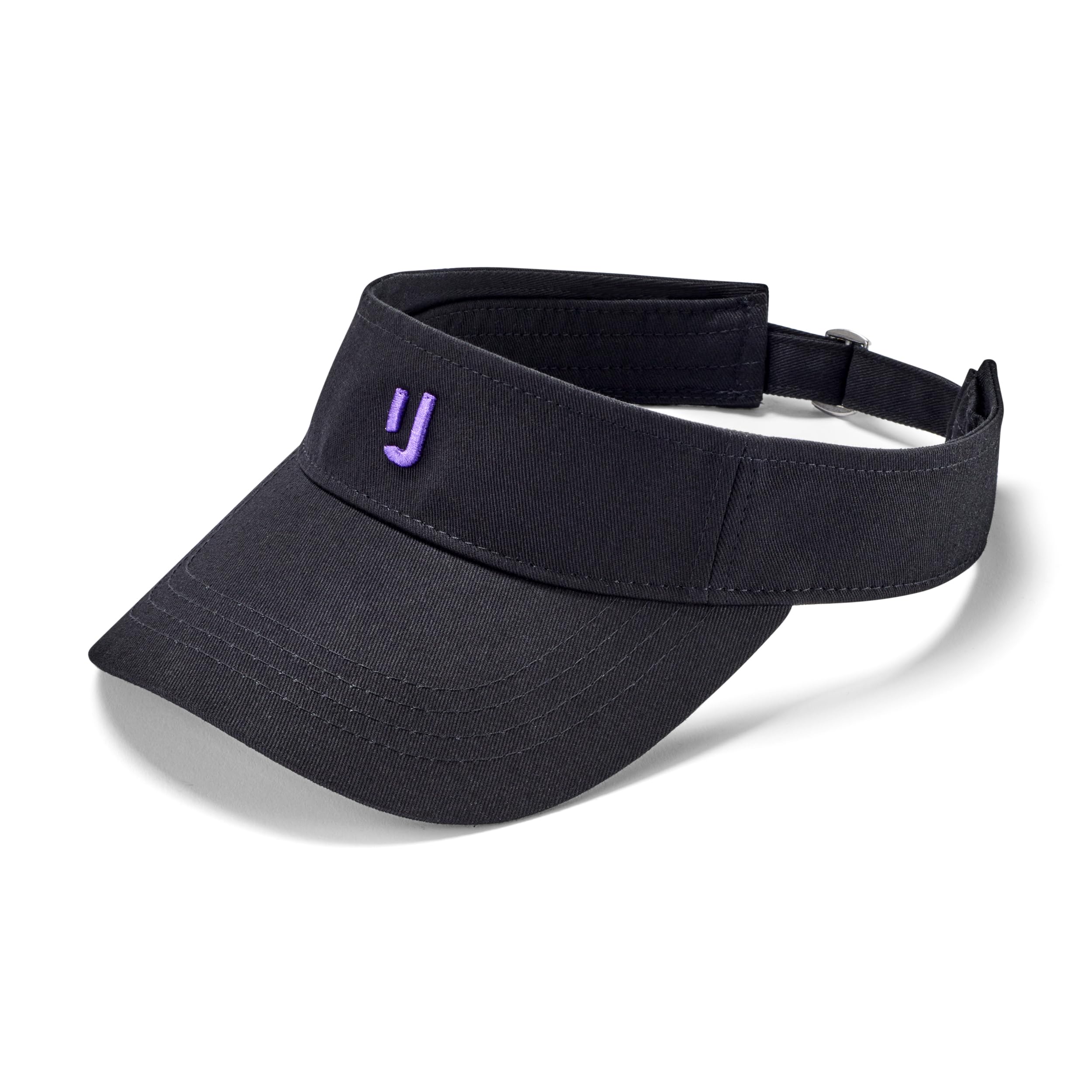 Johnny Urban Visera Mujer y Hombre Negro - Terry - Gorra para Verano con Protección UV - Viseras para Tenis, Running y Playa - Protege del Sol