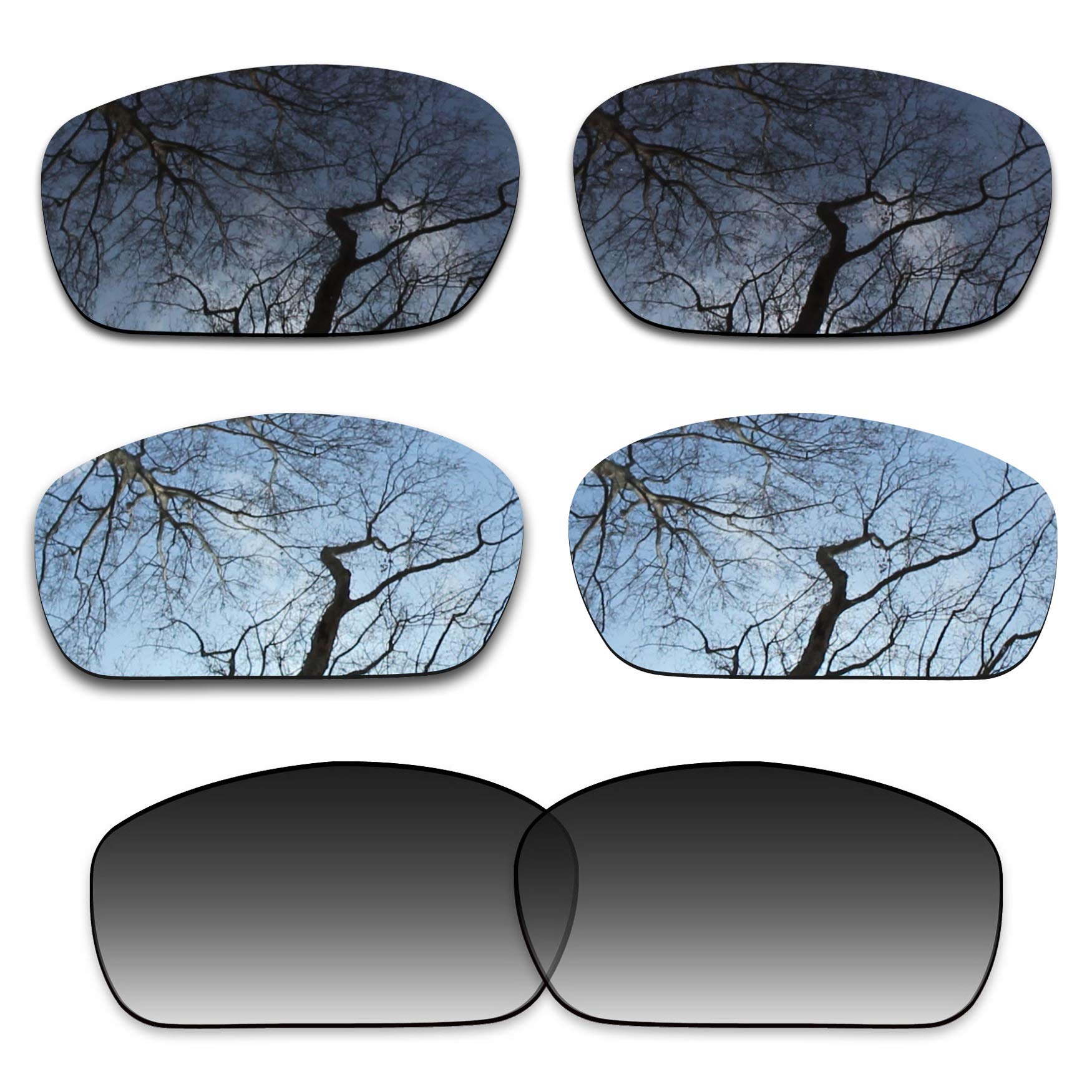 ToughAsNails 3 Pair Polarized Replacement Lenses for Oakley Jawbone Pack-BSG11