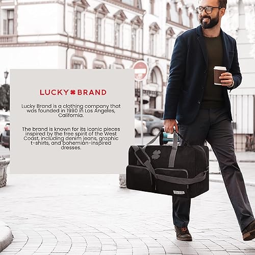 Miniatura 6 de Lucky - Bolsas de viaje de 65 a 115 litros, bolsa de gimnasio, bolsa de viaje y bolsa de lona grande para hombres, bolsas plegables de fin de semana